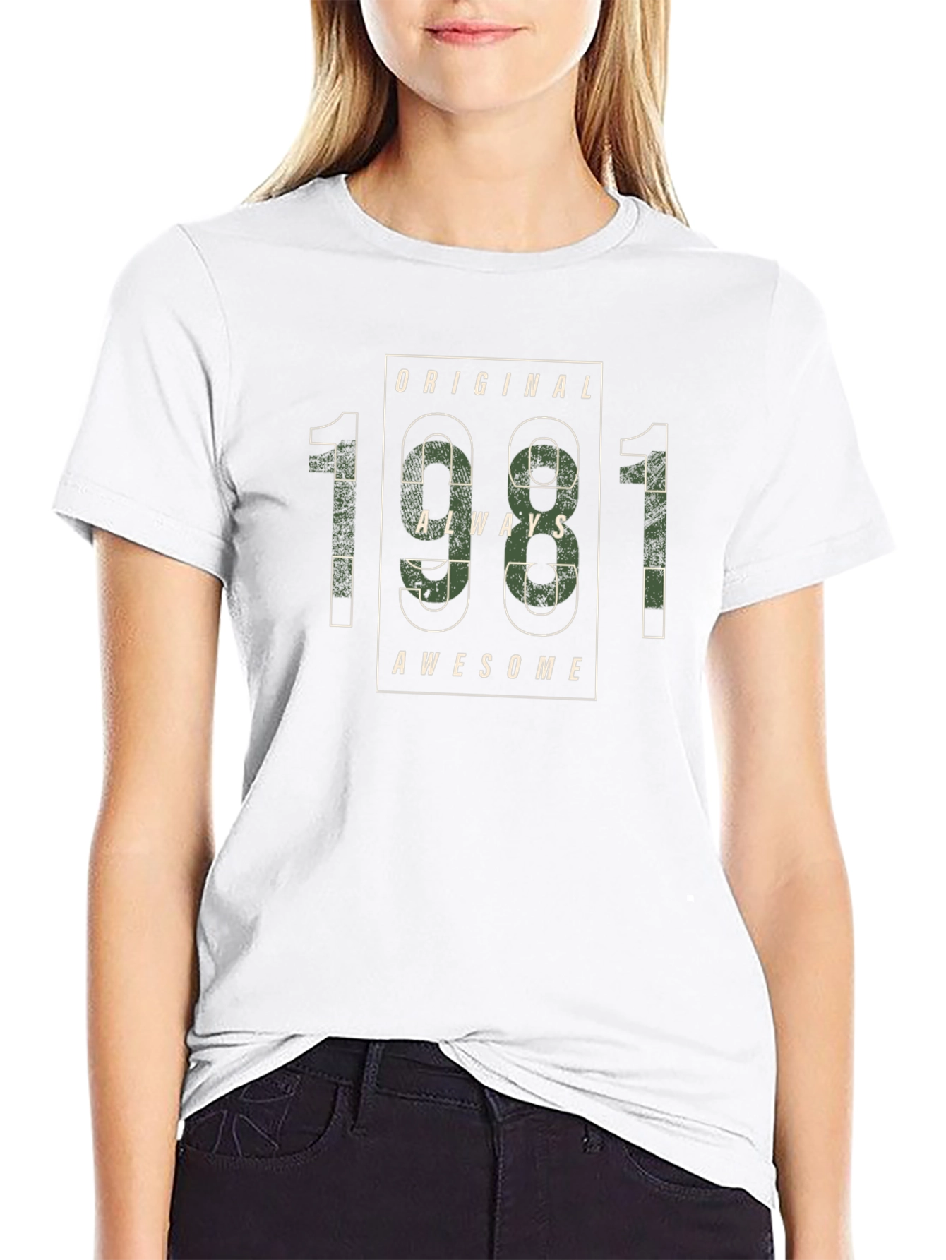 Original 1981 Always Awesome Black T-Shirt