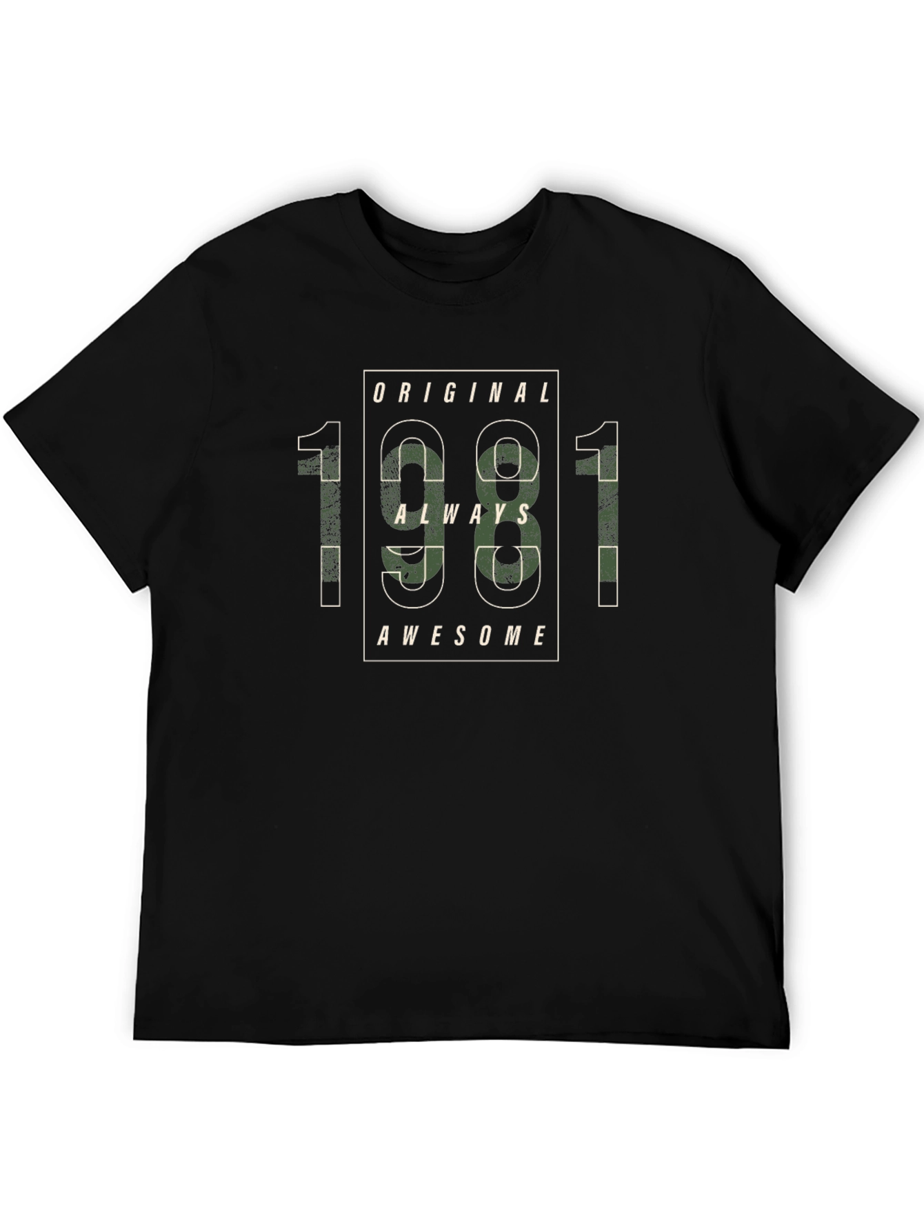 Original 1981 Always Awesome Black T-Shirt