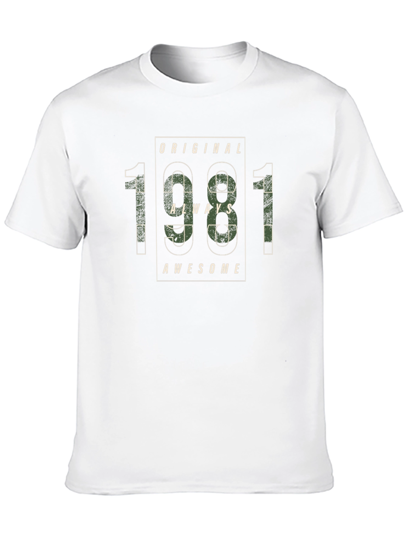 Original 1981 Always Awesome Black T-Shirt