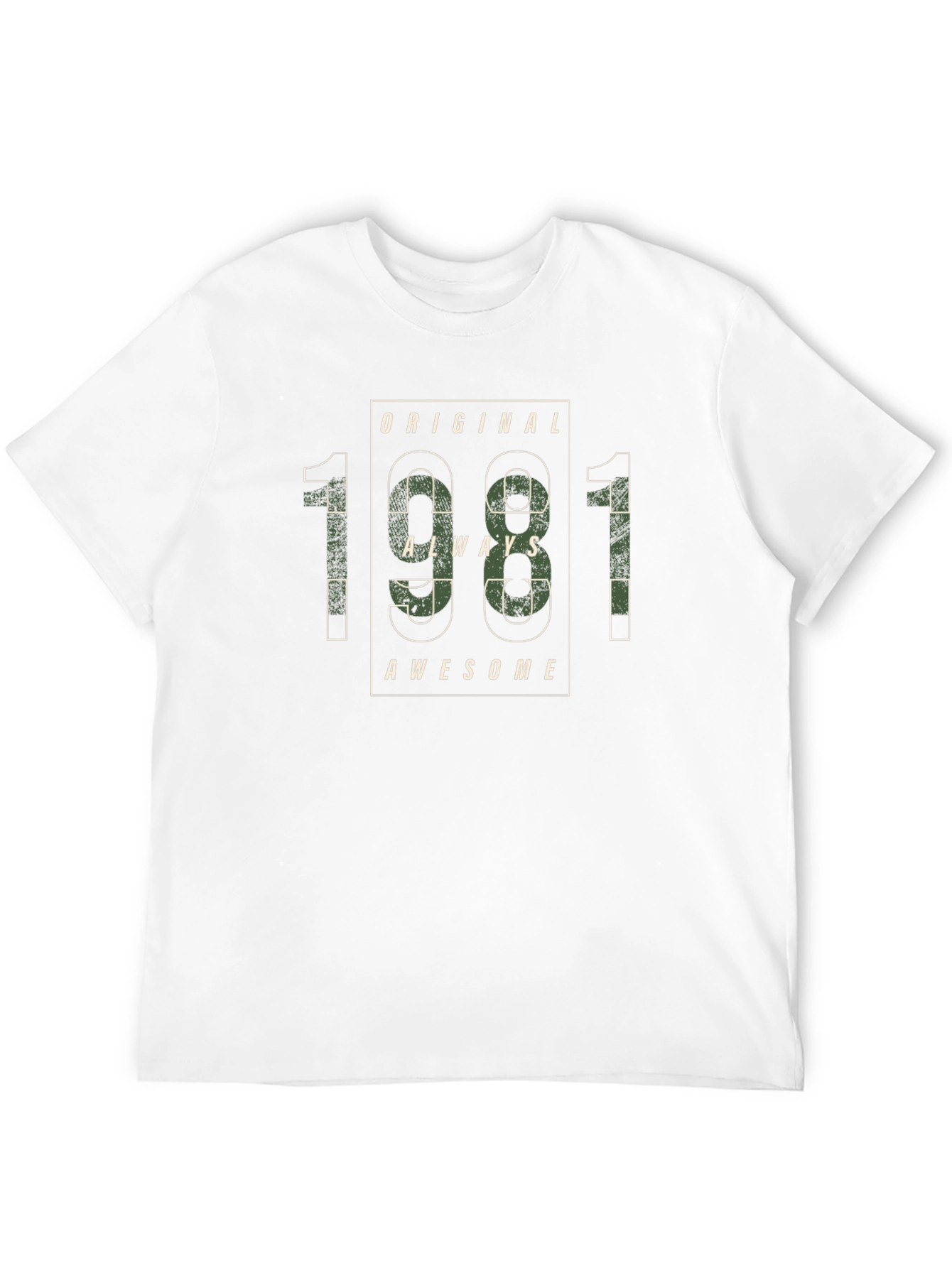 Original 1981 Always Awesome Black T-Shirt