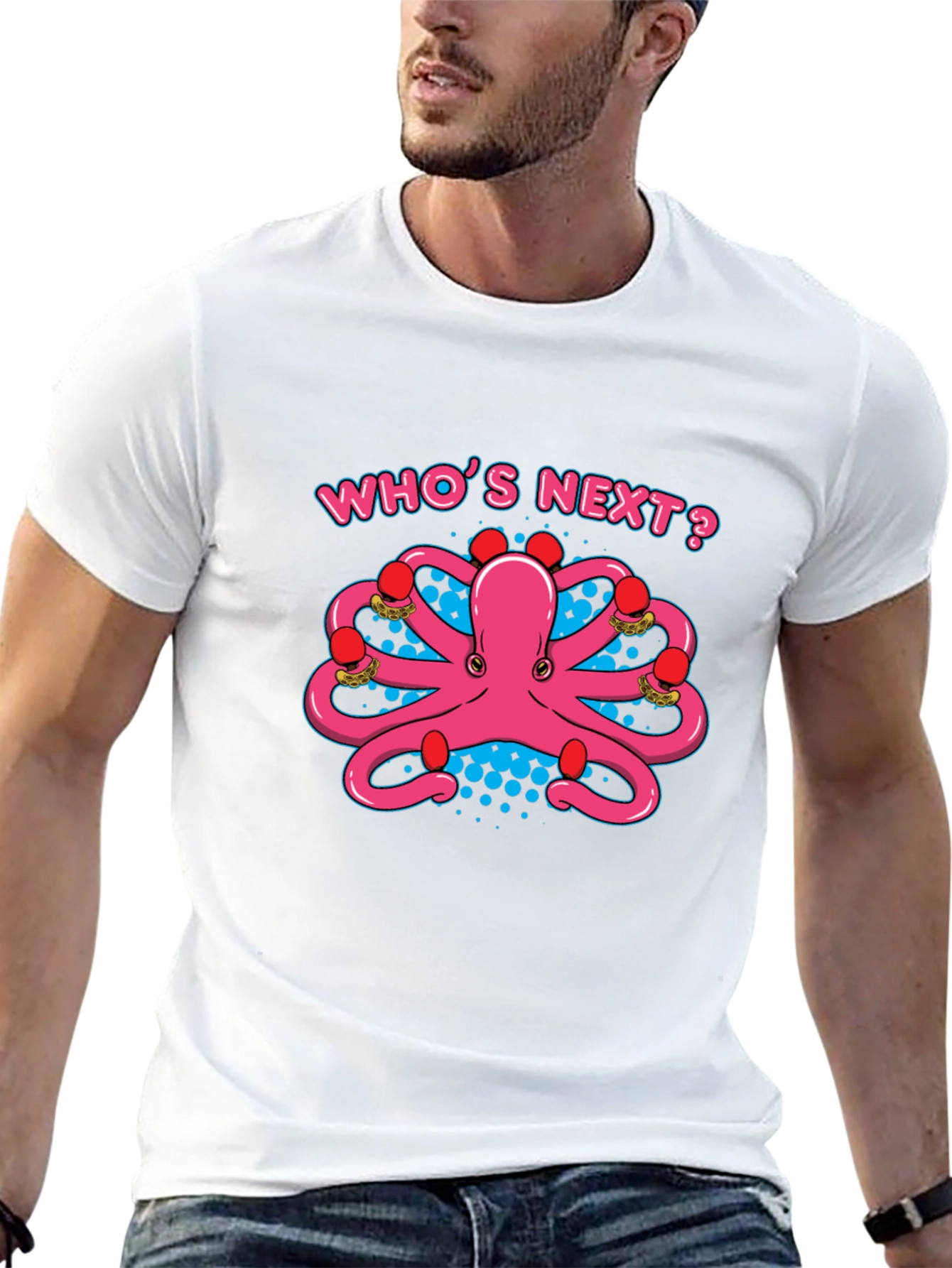 Octopus Boxer T-Shirt: Whos Next? Punchy Style