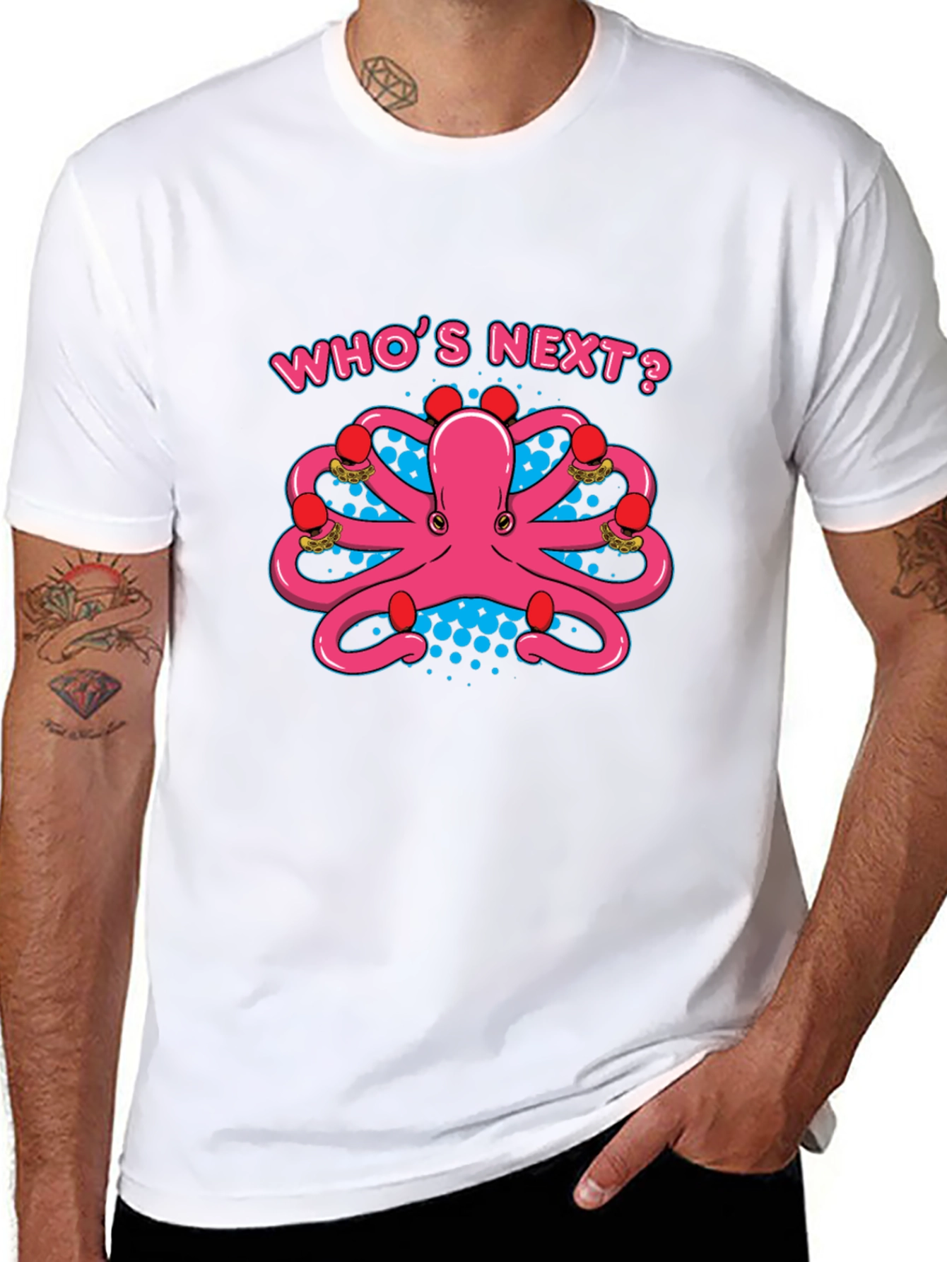 Octopus Boxer T-Shirt: Whos Next? Punchy Style