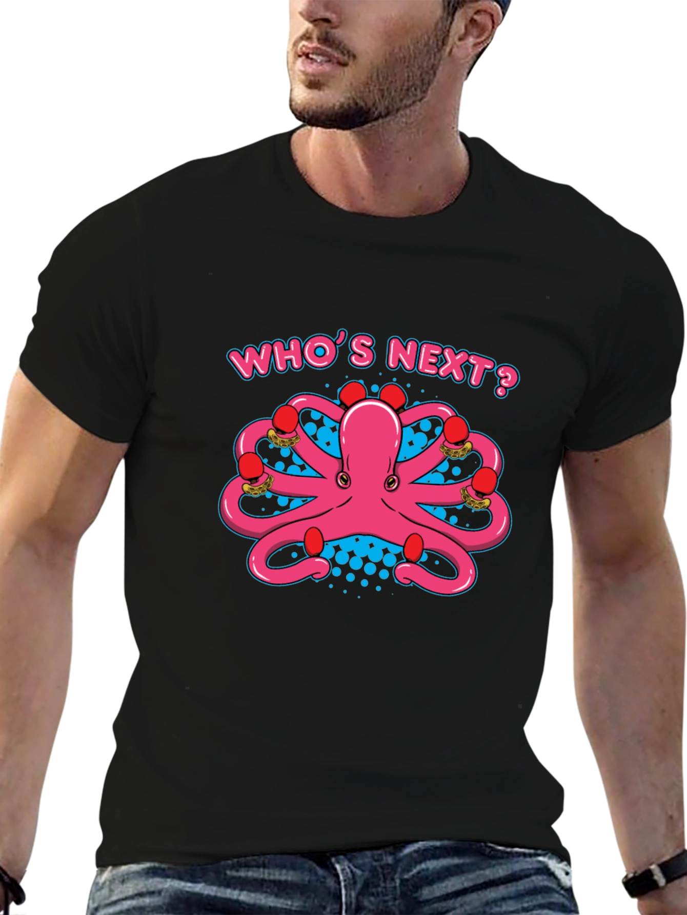 Octopus Boxer T-Shirt: Whos Next? Punchy Style