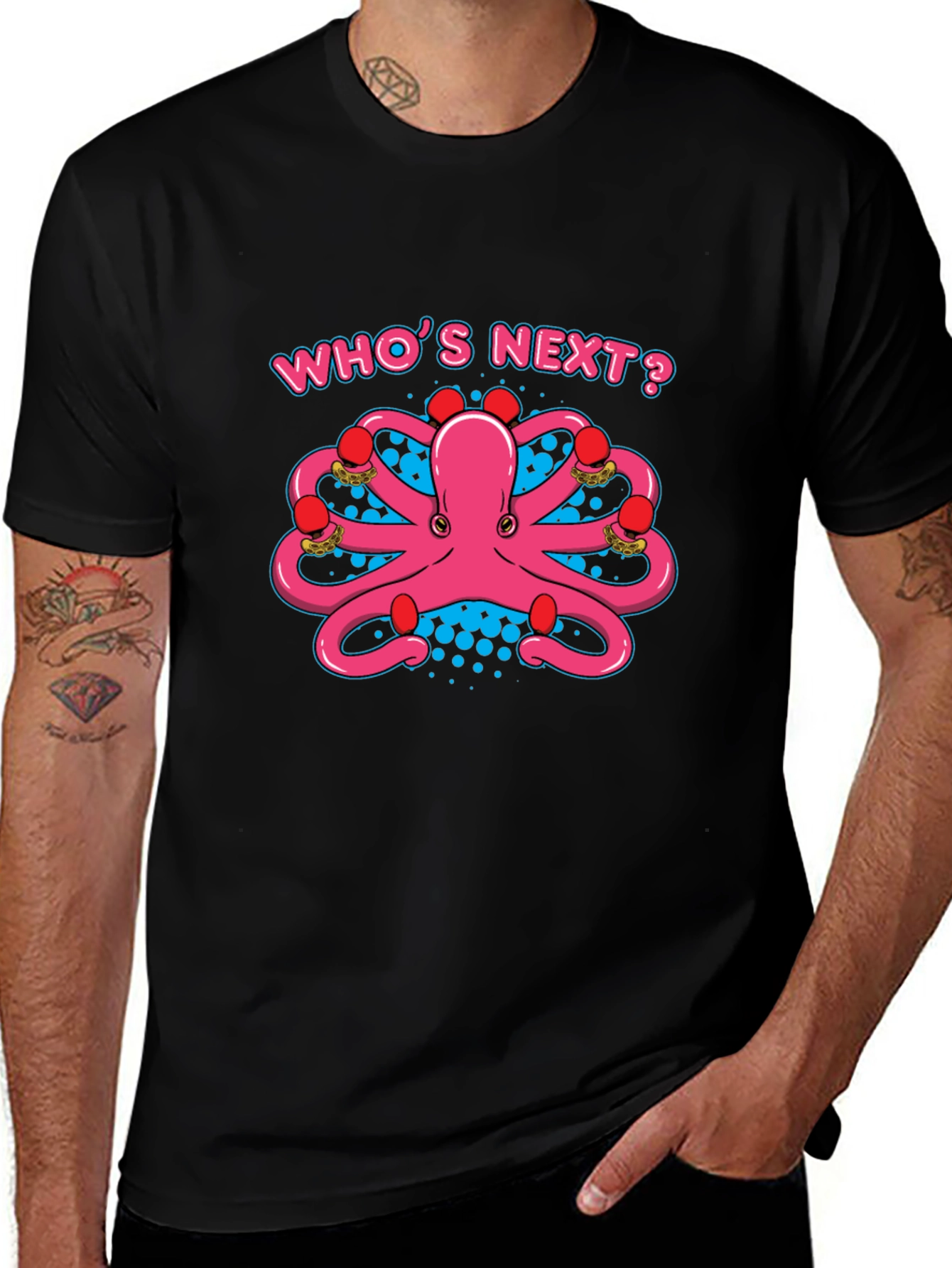 Octopus Boxer T-Shirt: Whos Next? Punchy Style