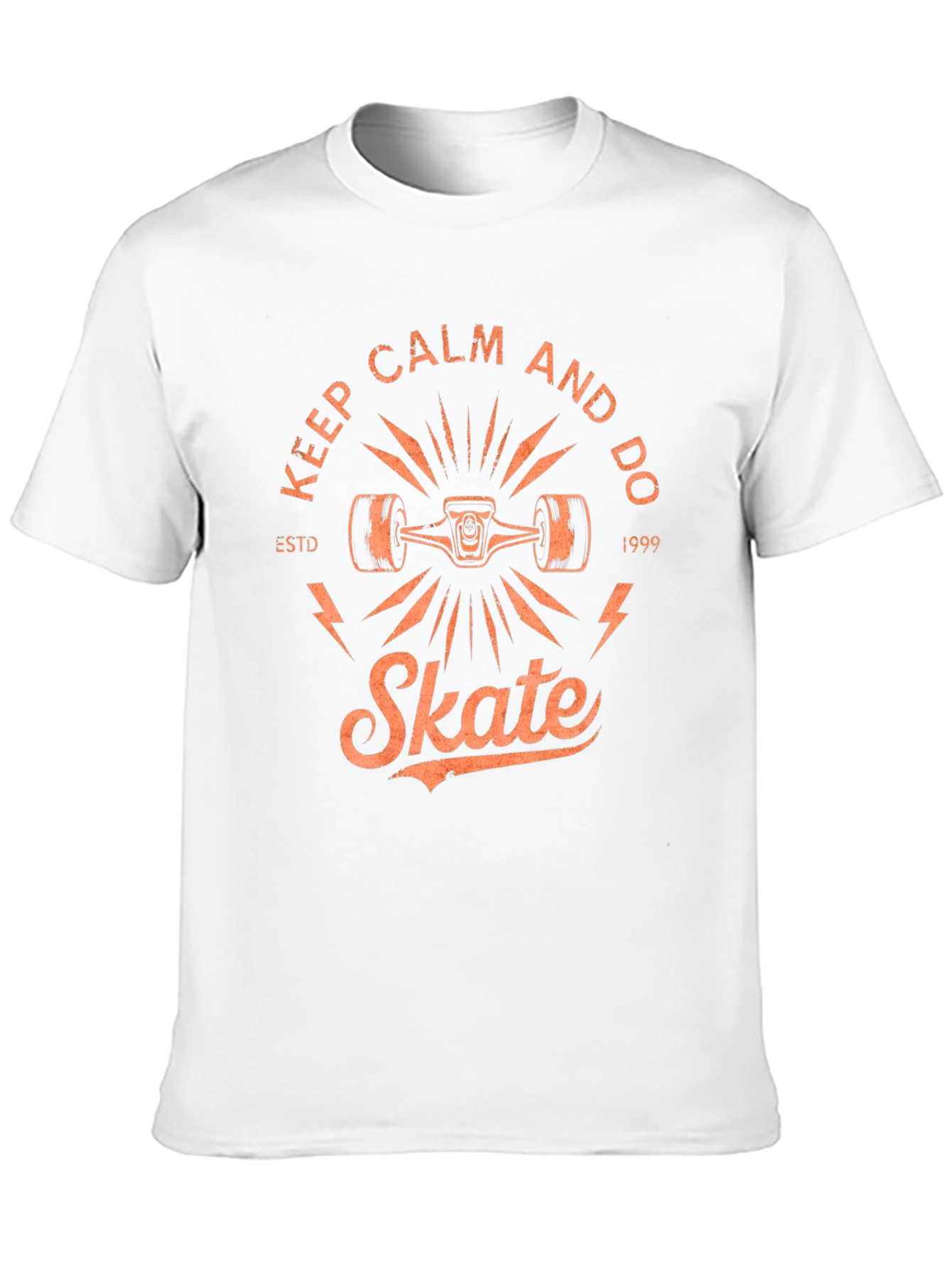 Keep Calm and Do Skate Black Graphic Tee