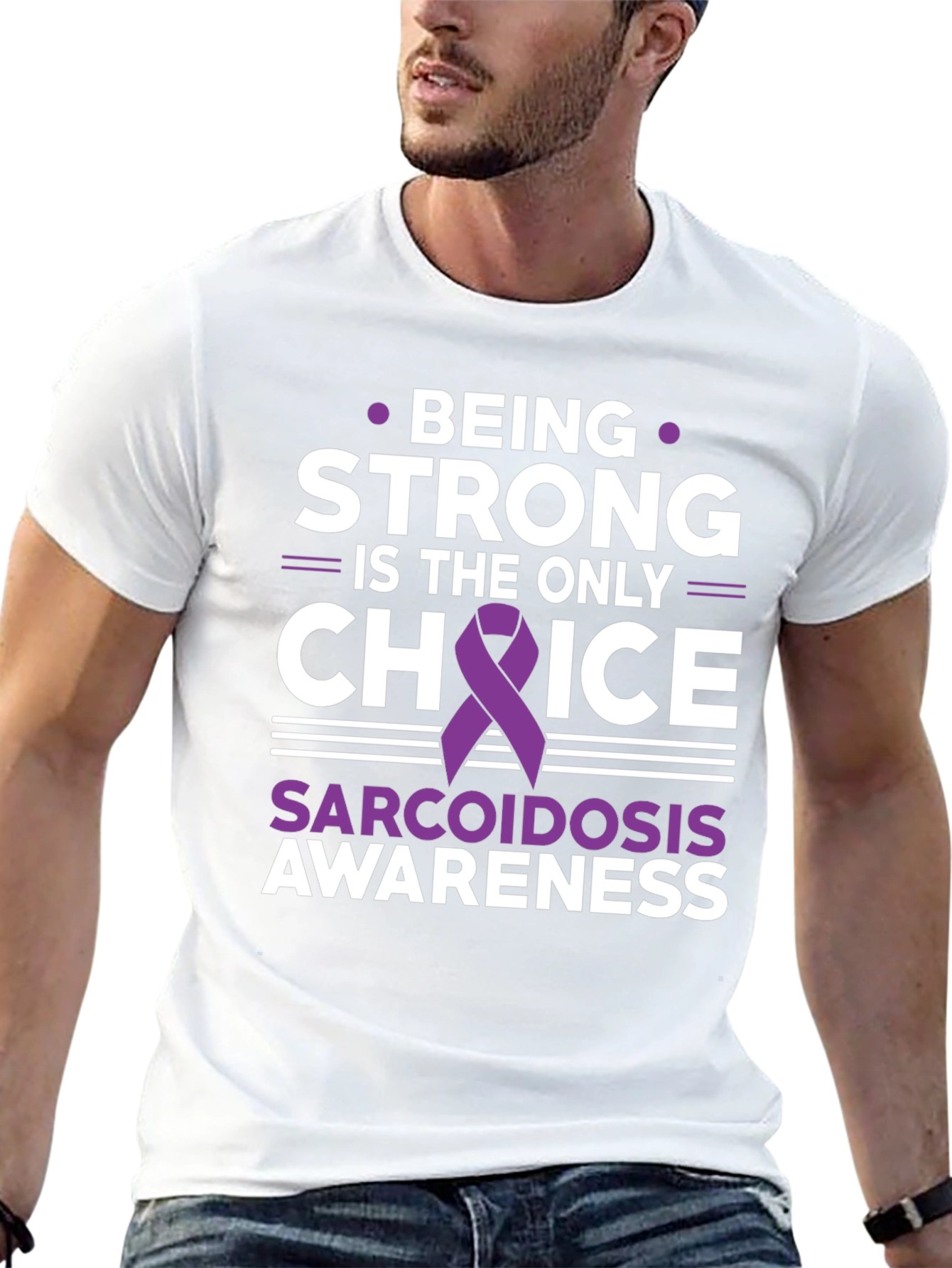 Sarcoidosis Awareness T-Shirt - Being Strong