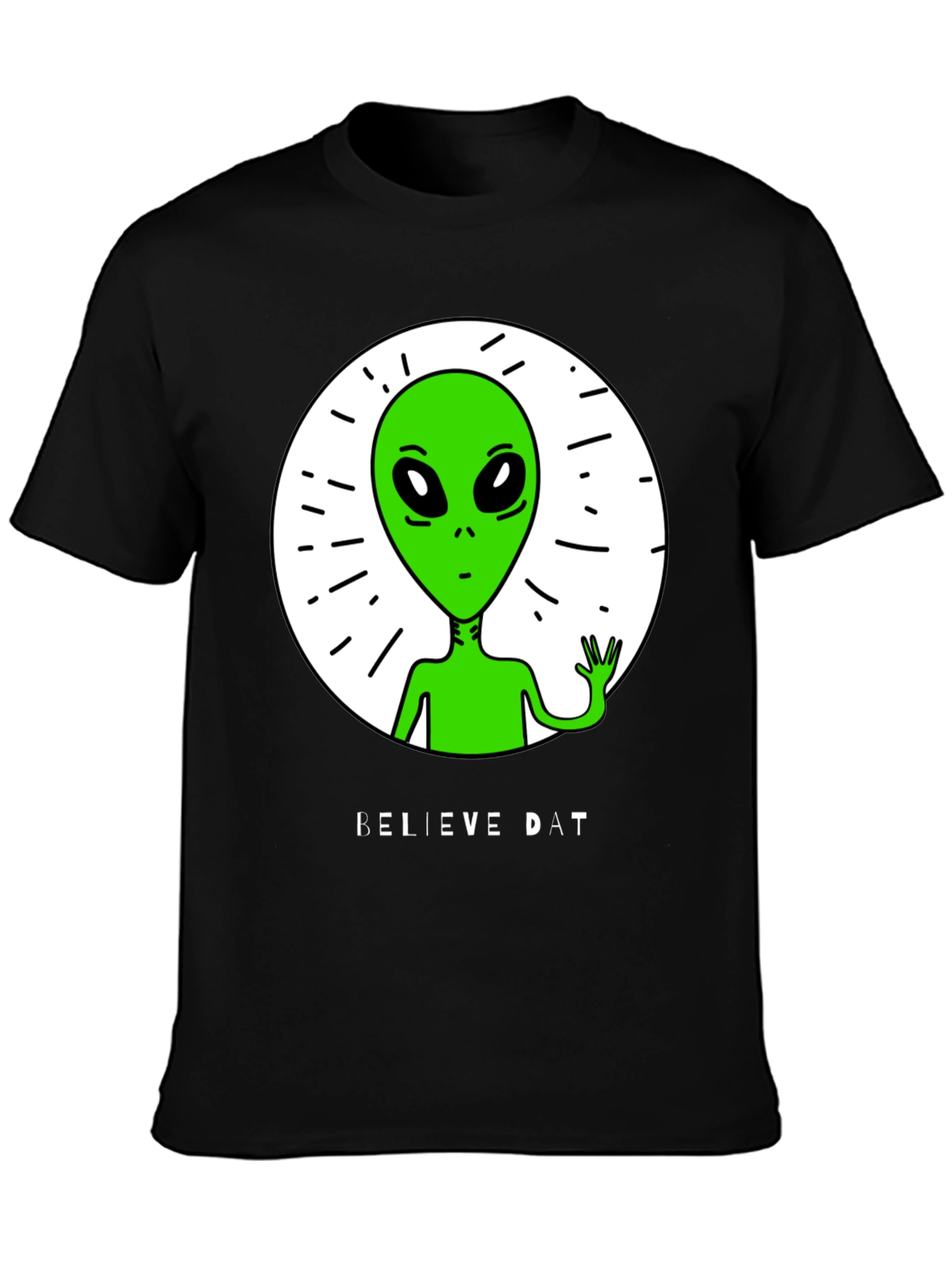 Believe Dat Alien Graphic T-Shirt
