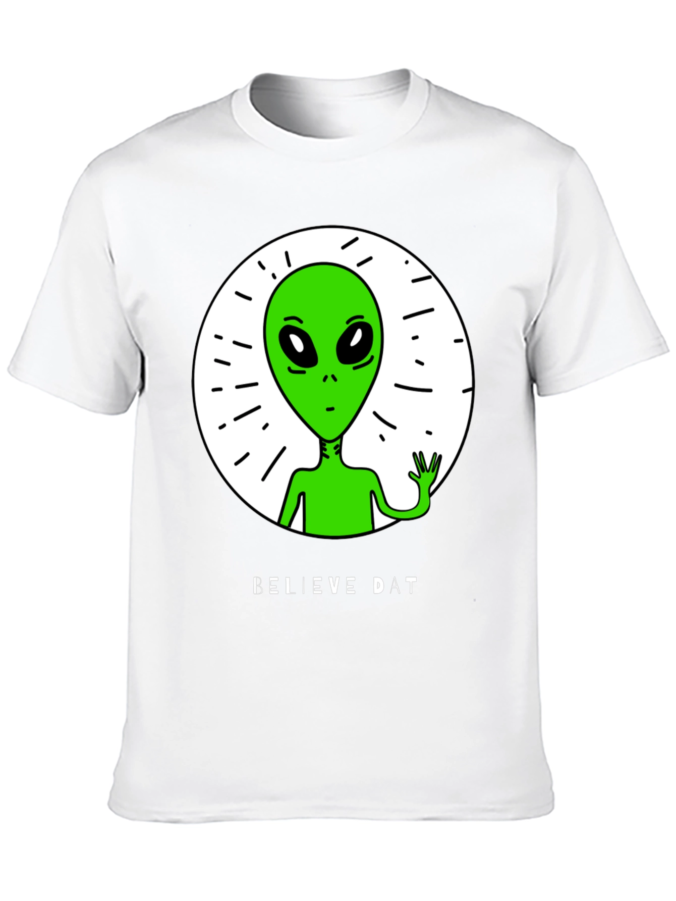 Believe Dat Alien Graphic T-Shirt