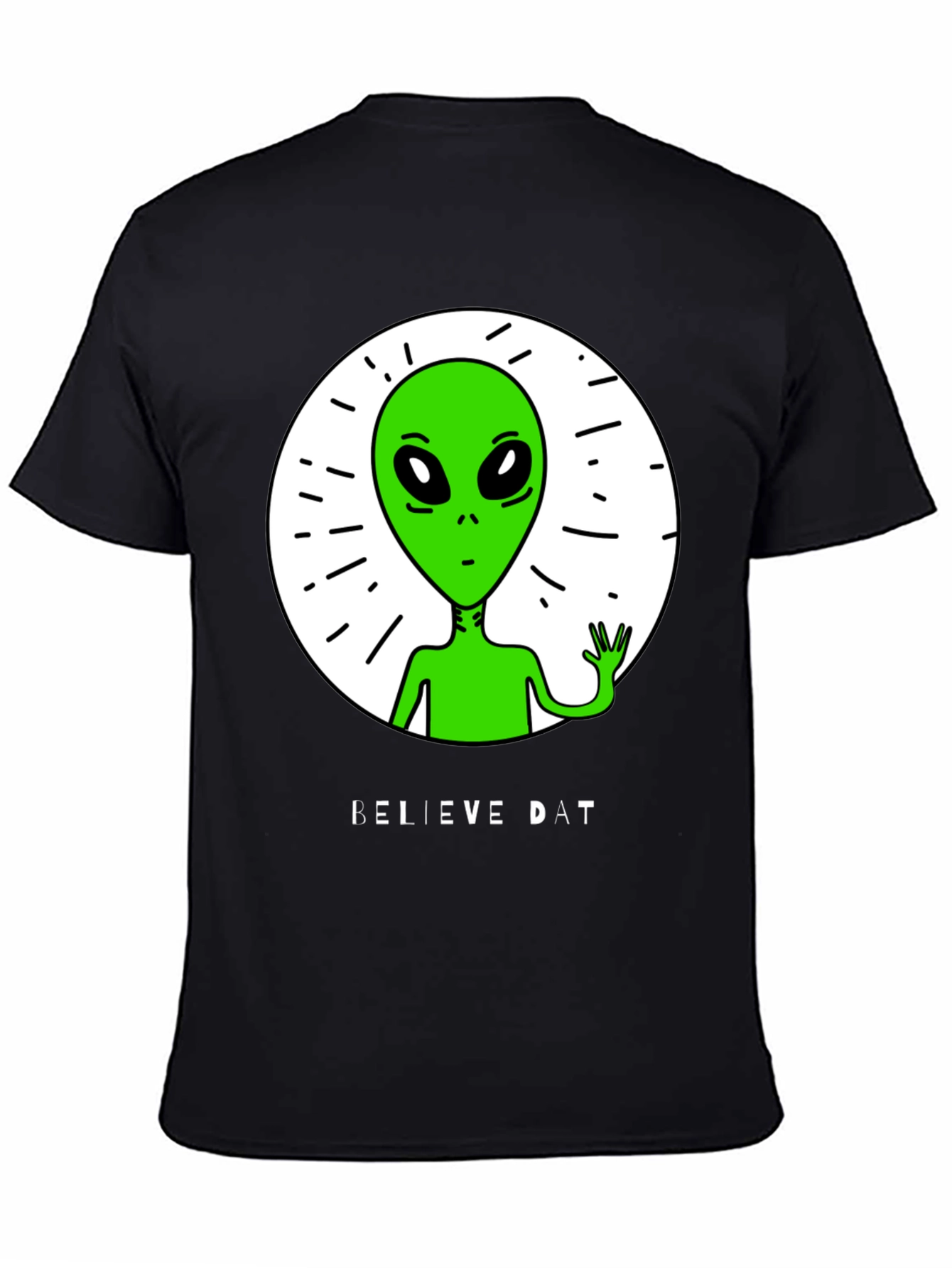 Believe Dat Alien Graphic T-Shirt