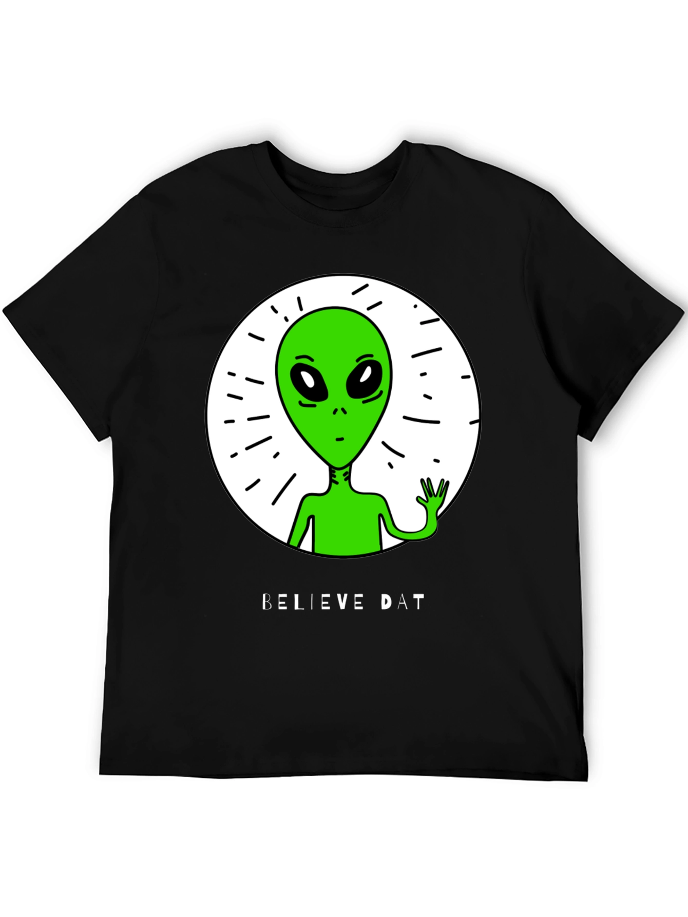 Believe Dat Alien Graphic T-Shirt