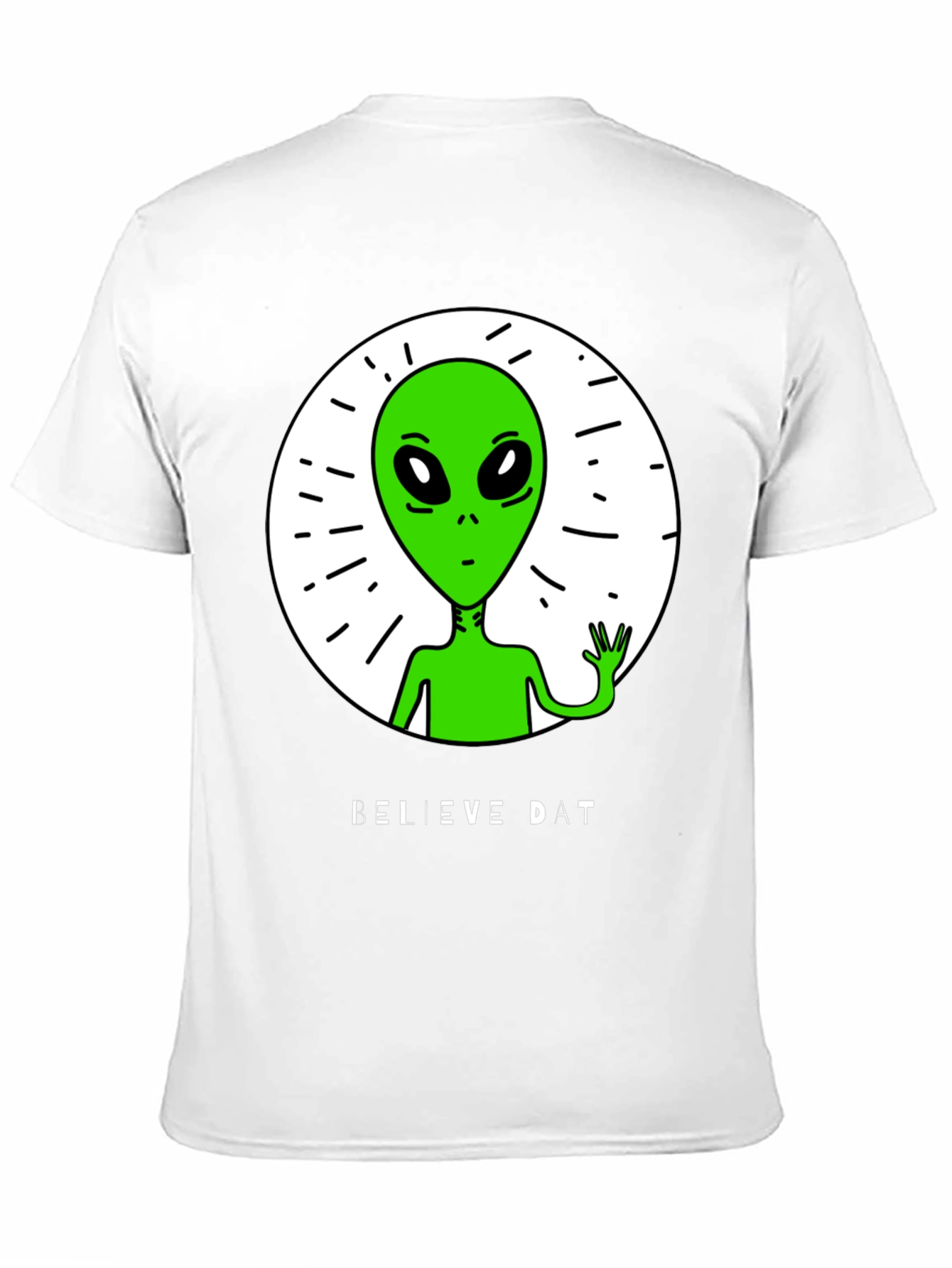 Believe Dat Alien Graphic T-Shirt