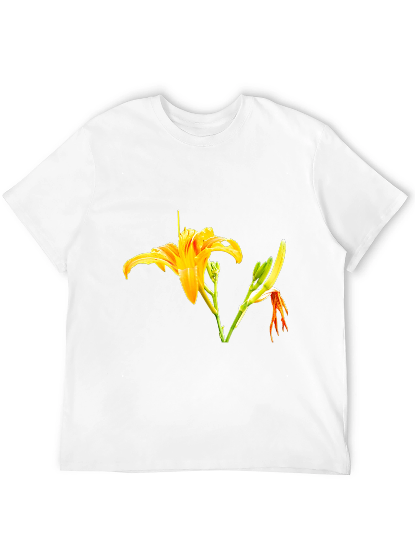 Floral Print Black T-Shirt - Stylish Casual Wear