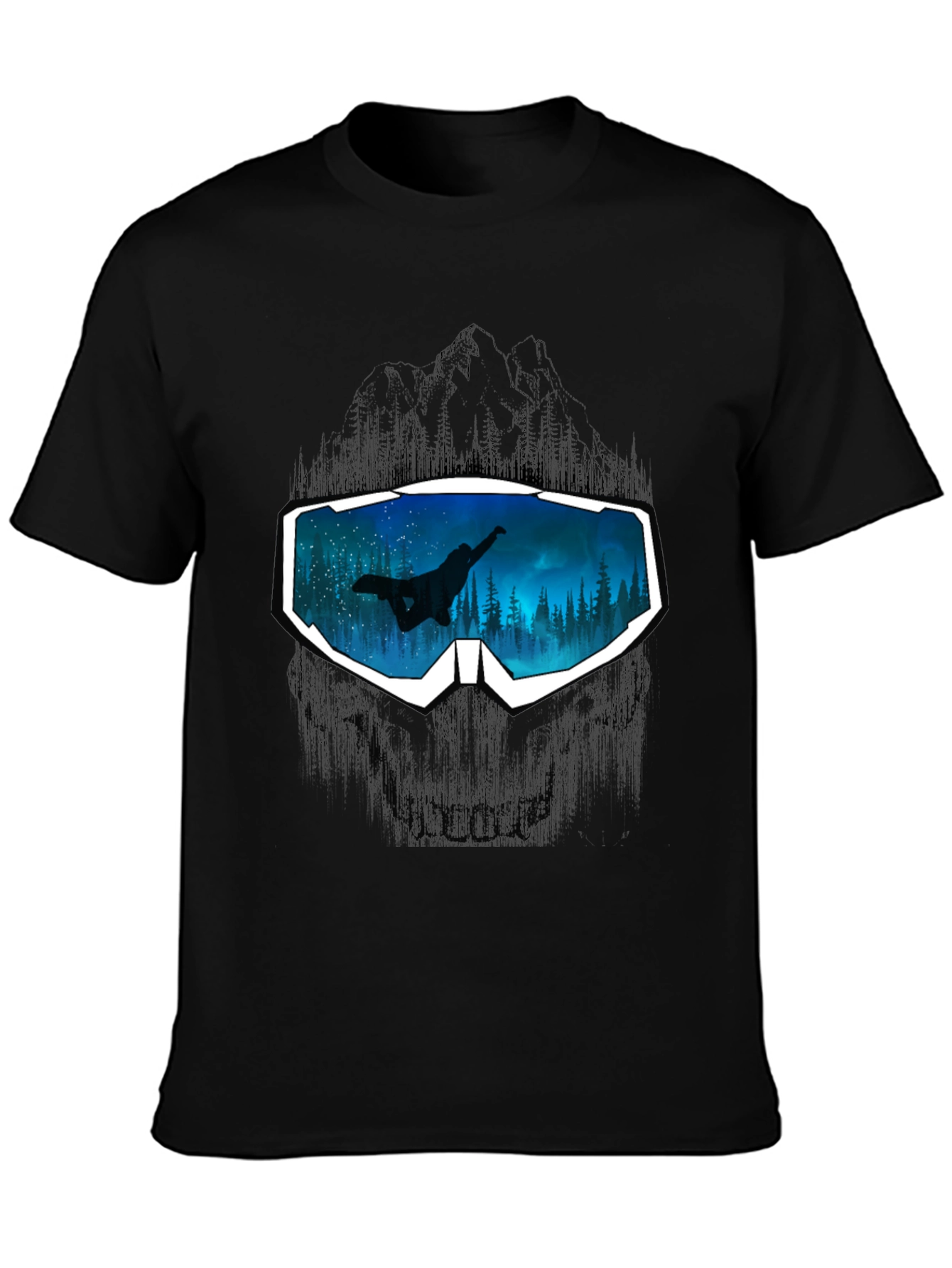 Snowboarder Goggles Graphic Tee - Cool Design