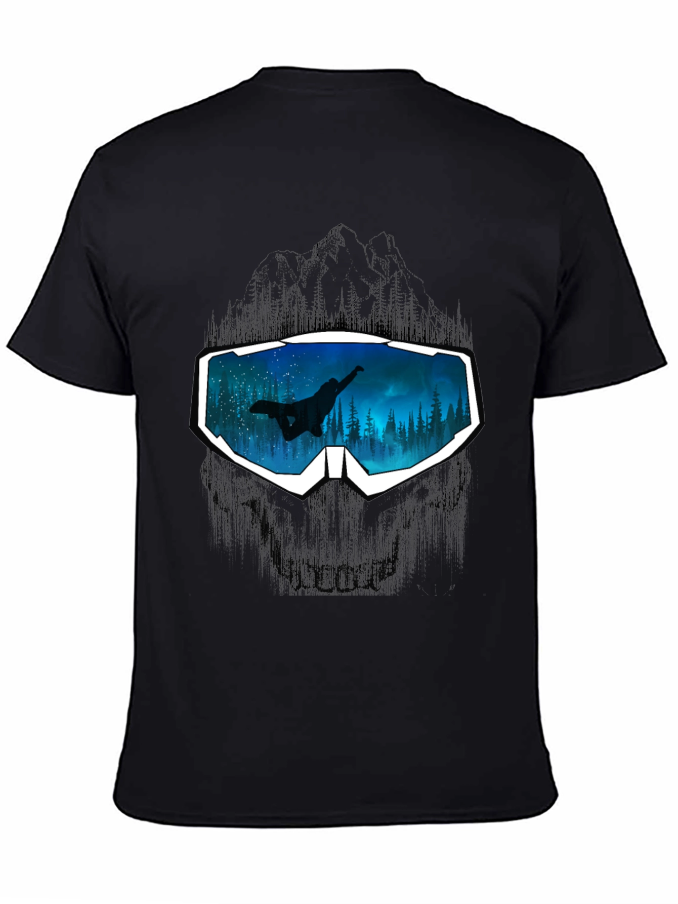 Snowboarder Goggles Graphic Tee - Cool Design