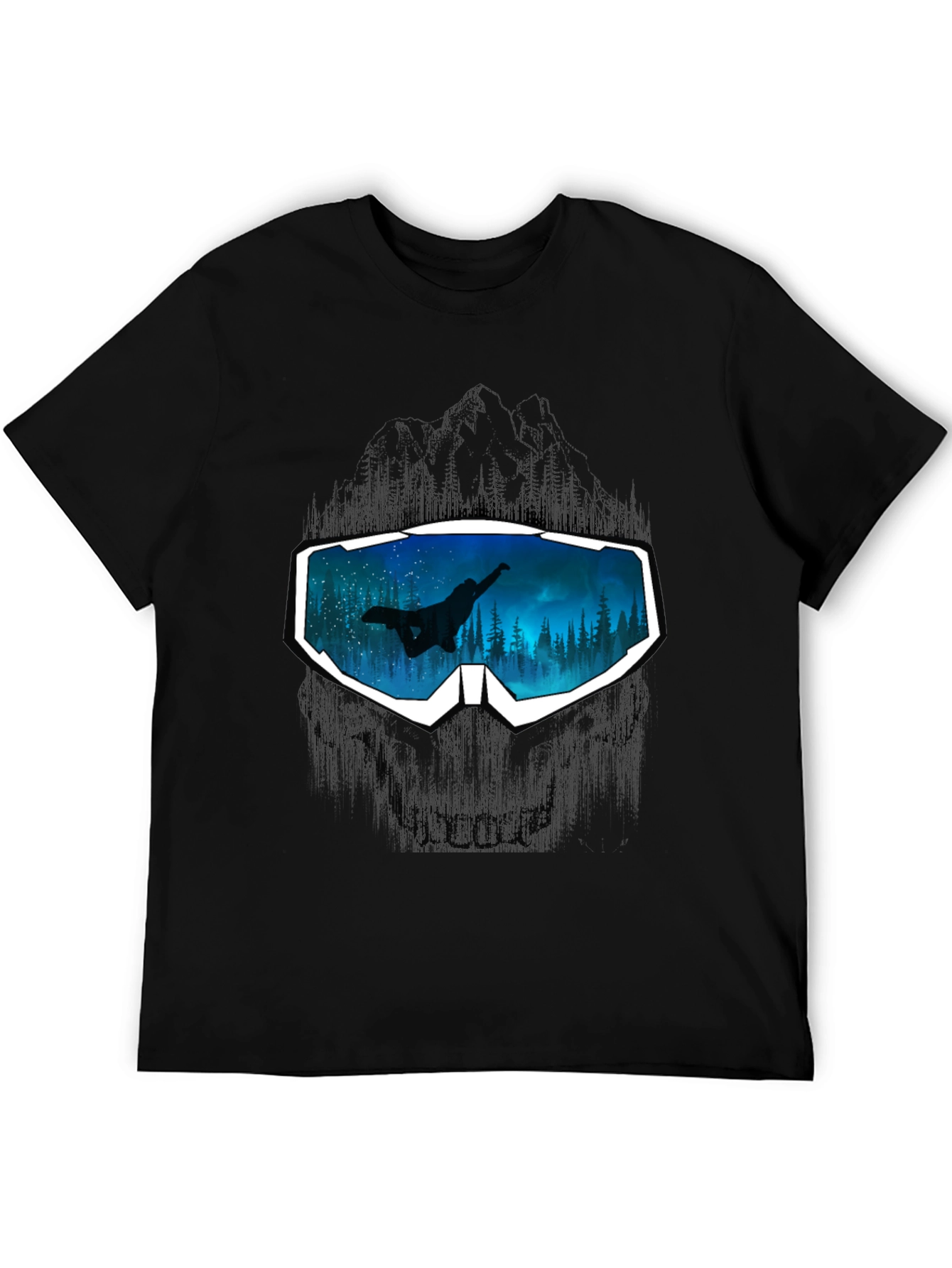 Snowboarder Goggles Graphic Tee - Cool Design