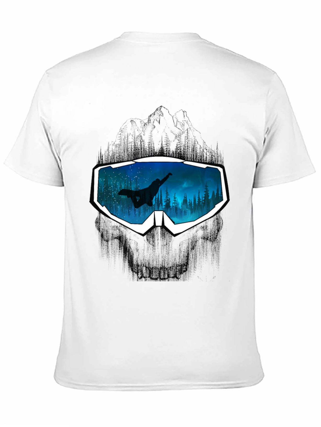 Snowboarder Goggles Graphic Tee - Cool Design