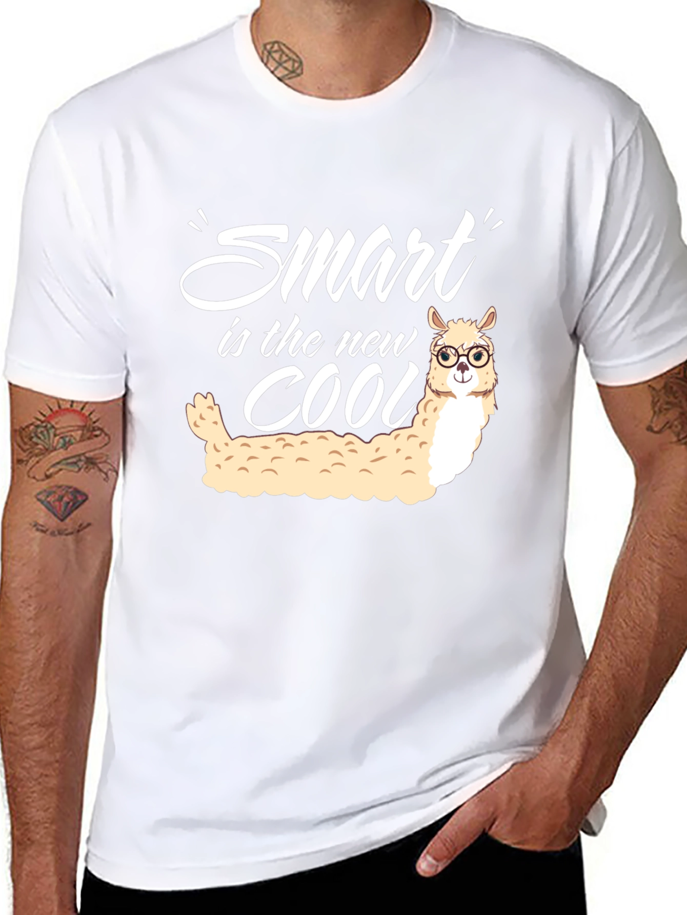Smart is the New Cool Llama T-Shirt