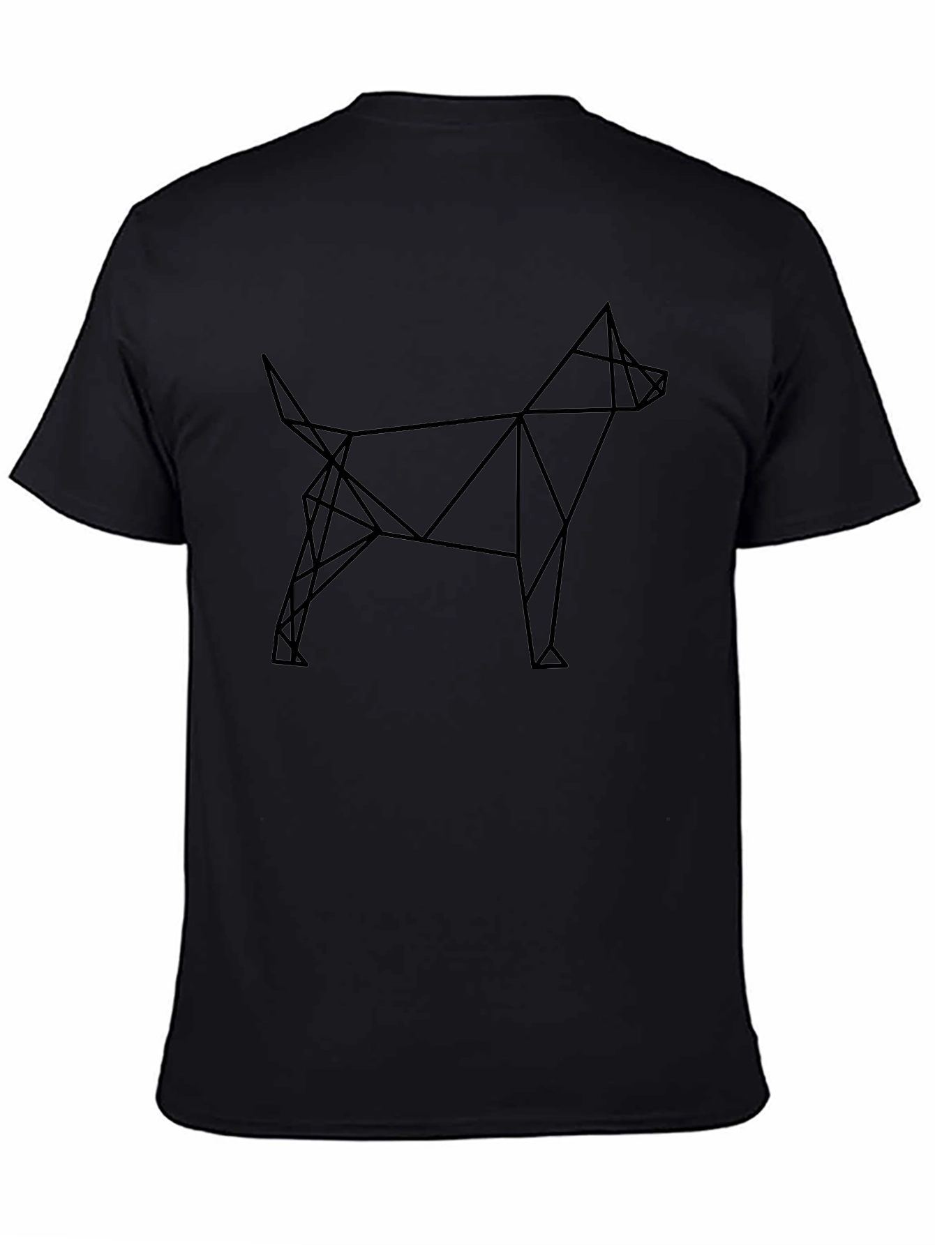Geometric Dog T-Shirt - Modern Canine Design