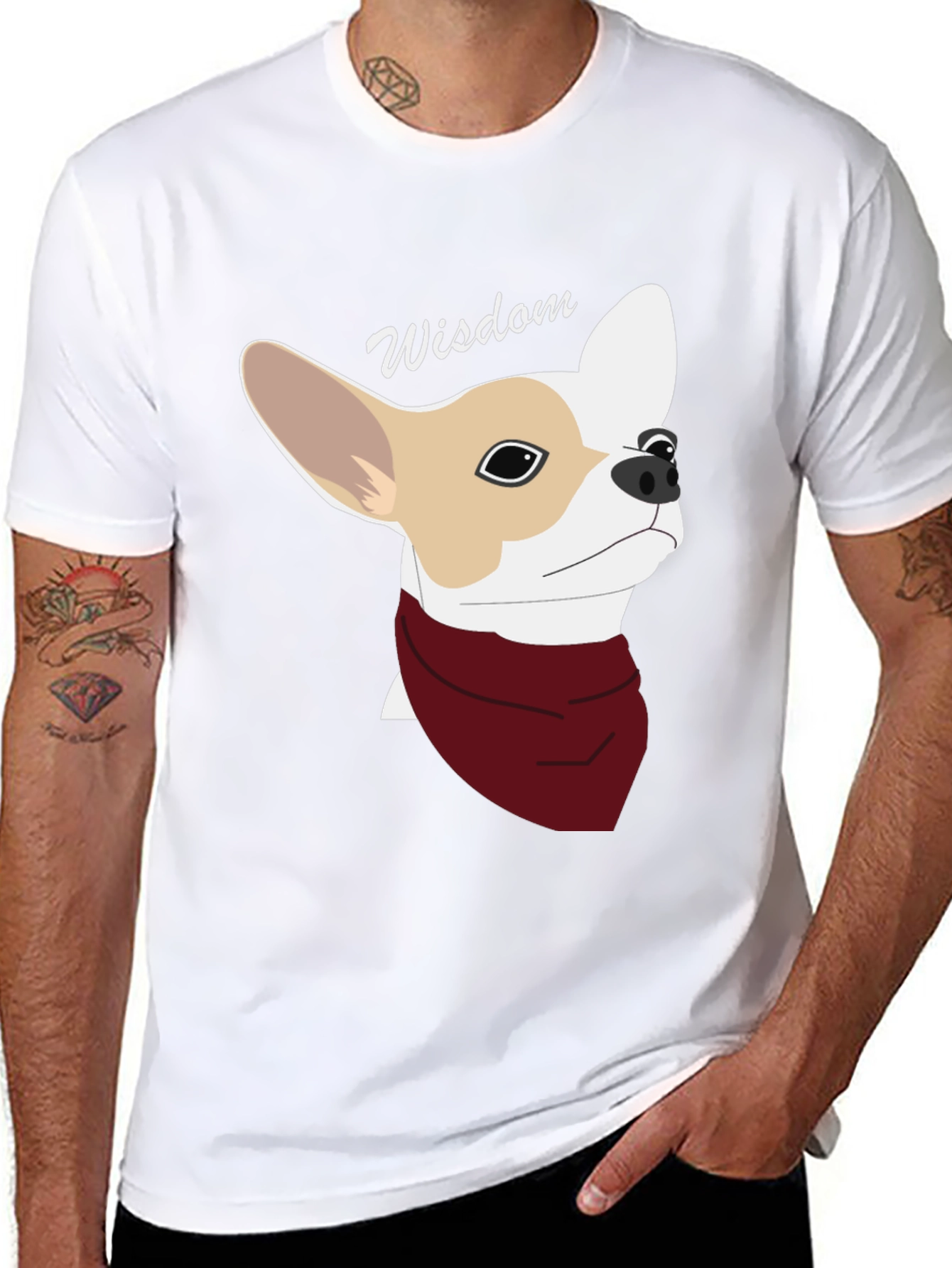 Wisdom Dog Graphic T-Shirt