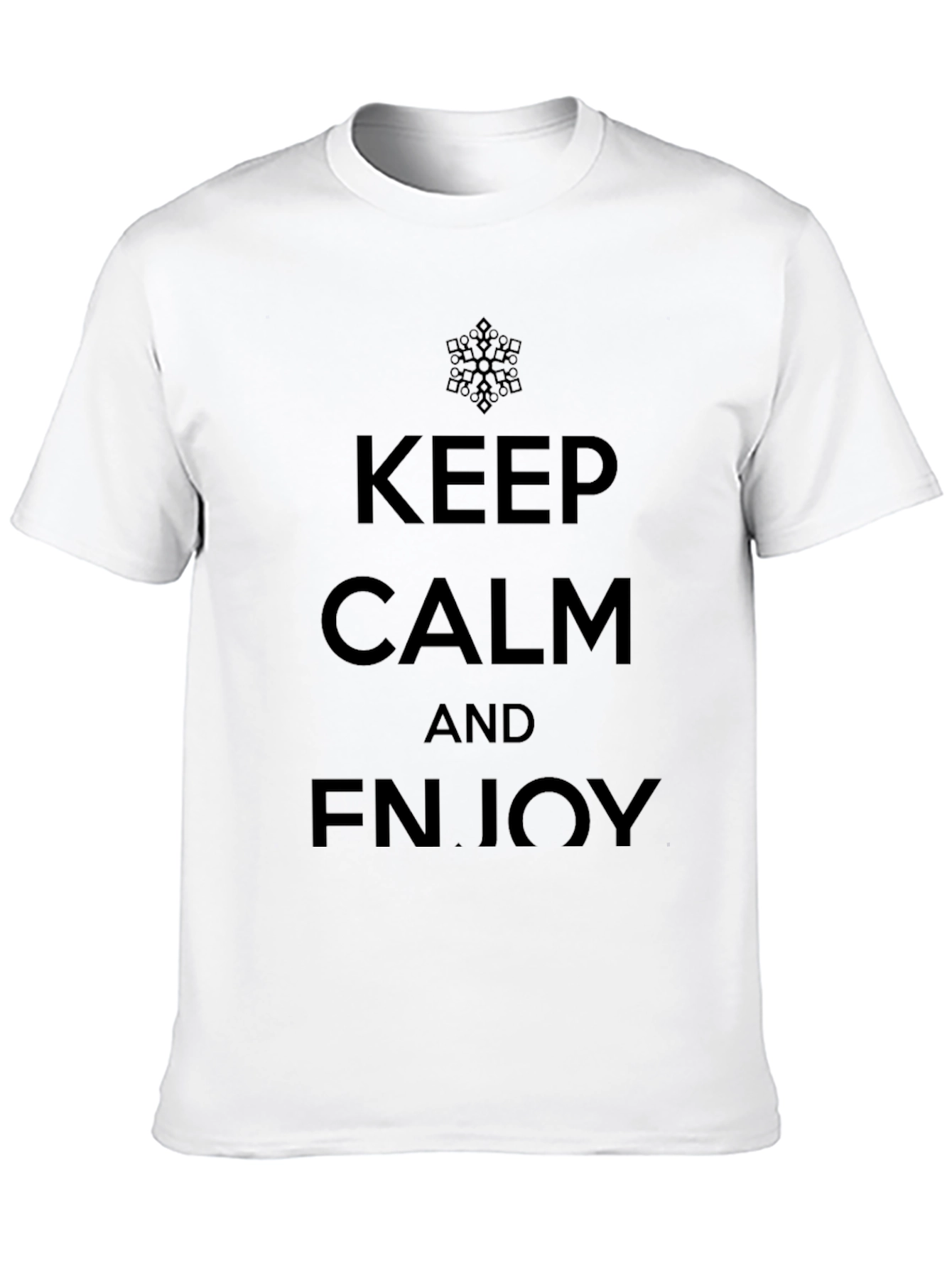 Keep Calm And Enjoy Black T-Shirt