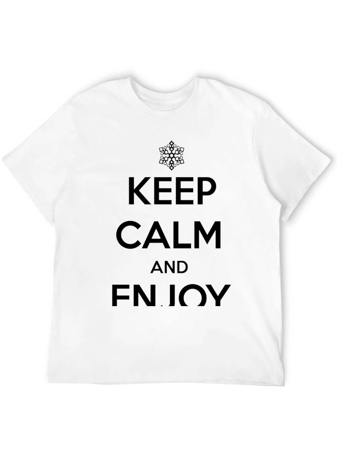 Keep Calm And Enjoy Black T-Shirt