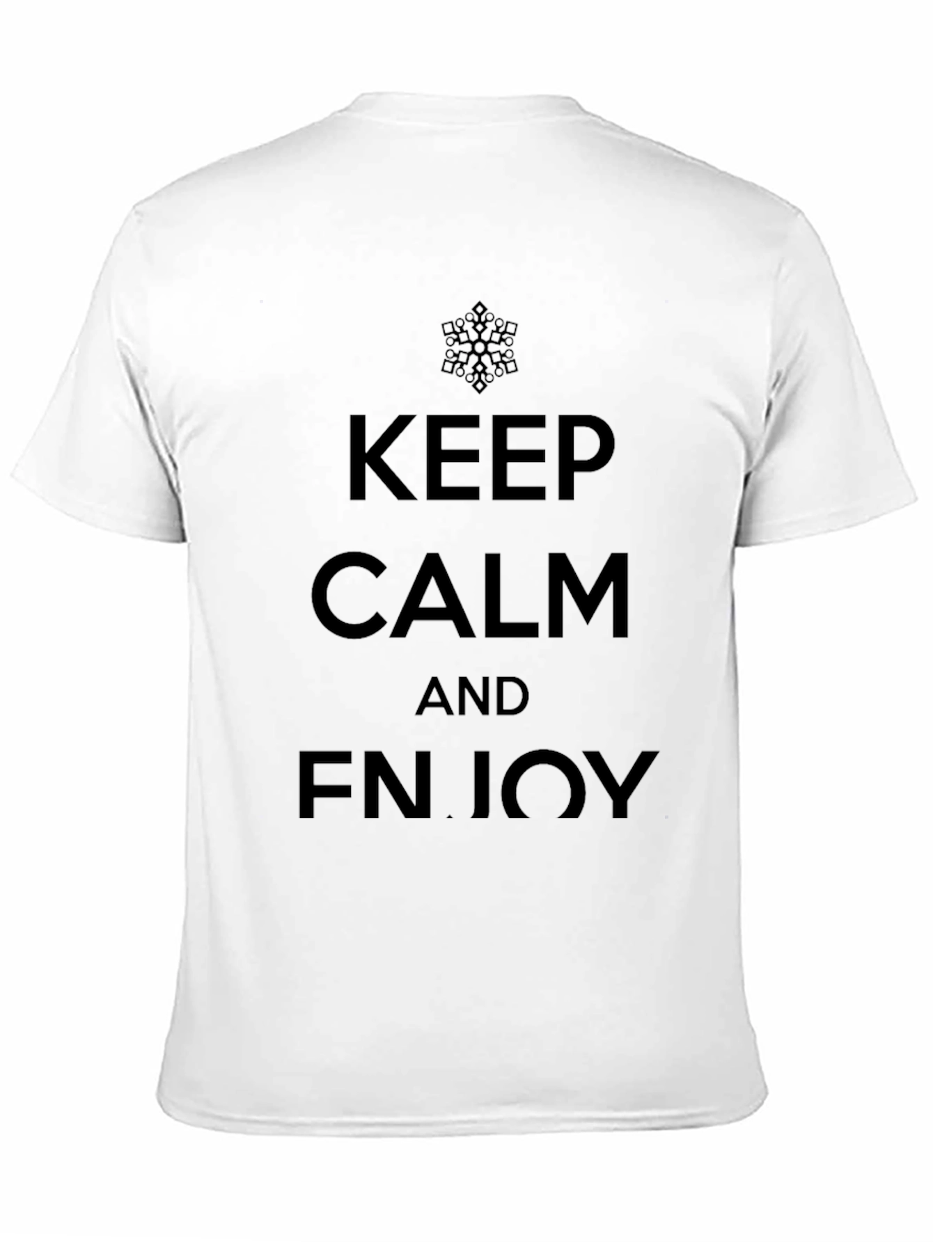 Keep Calm And Enjoy Black T-Shirt