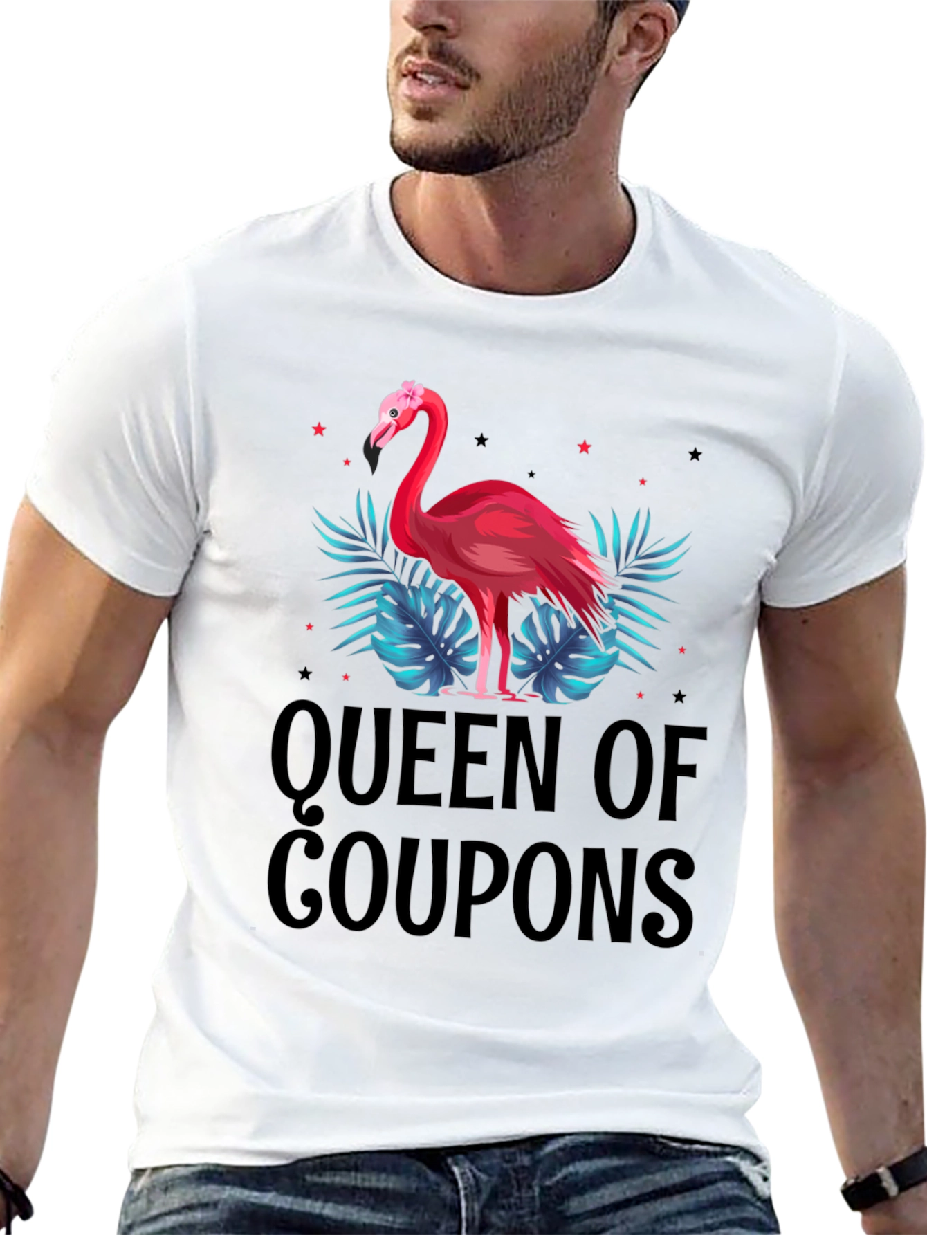 Queen of Coupons Flamingo Graphic Tee