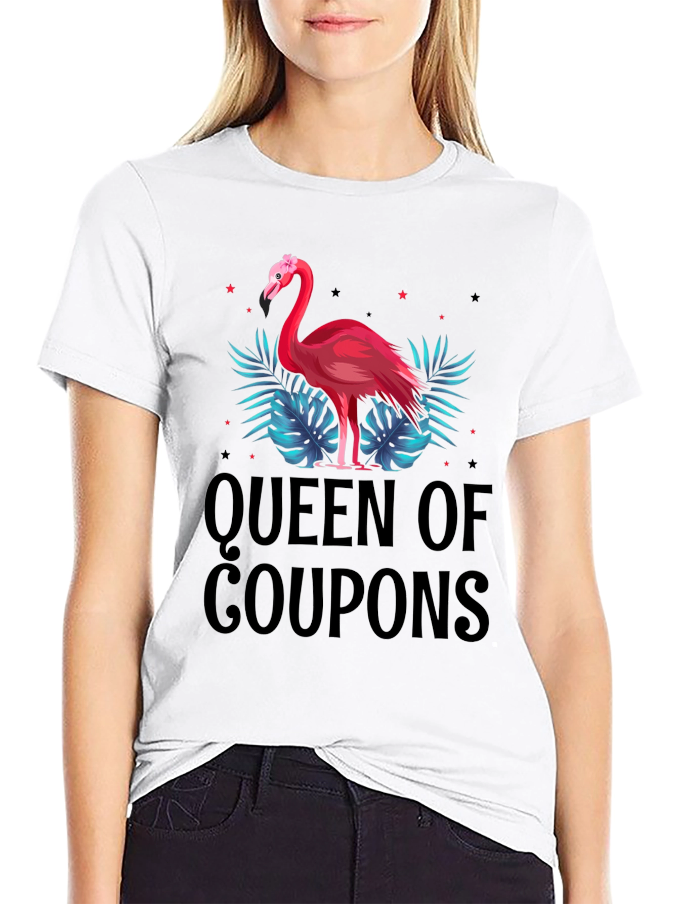 Queen of Coupons Flamingo Graphic Tee