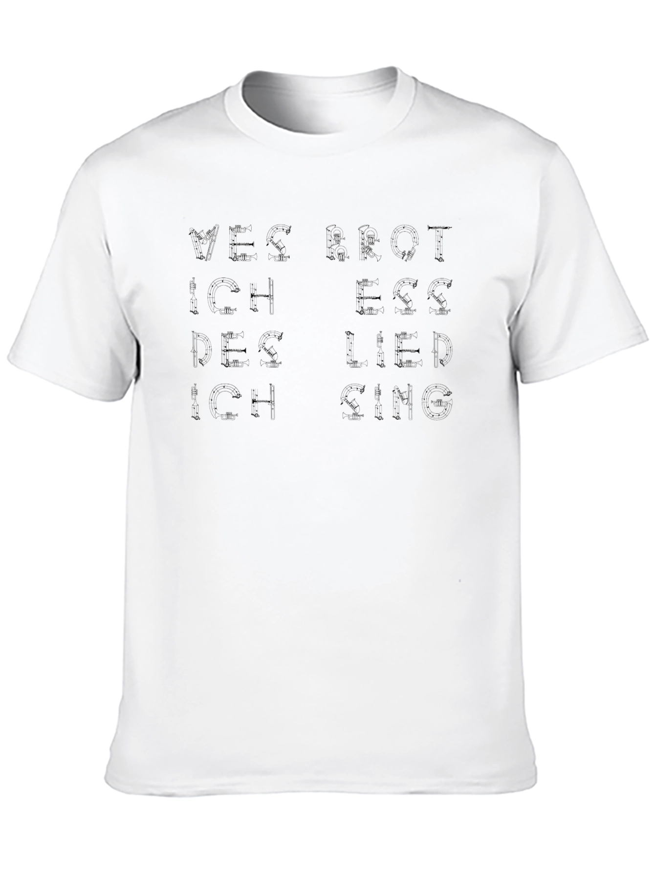 Mens Black Graphic T-Shirt - German Quote Tee