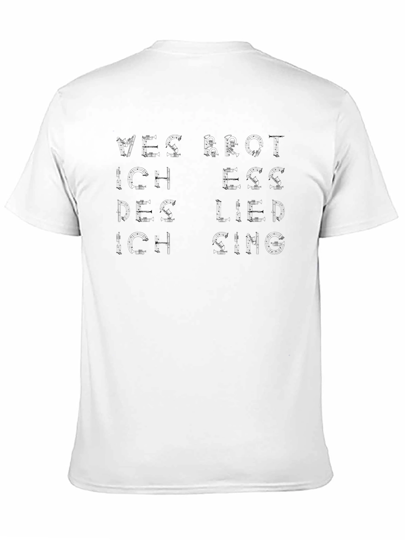 Mens Black Graphic T-Shirt - German Quote Tee