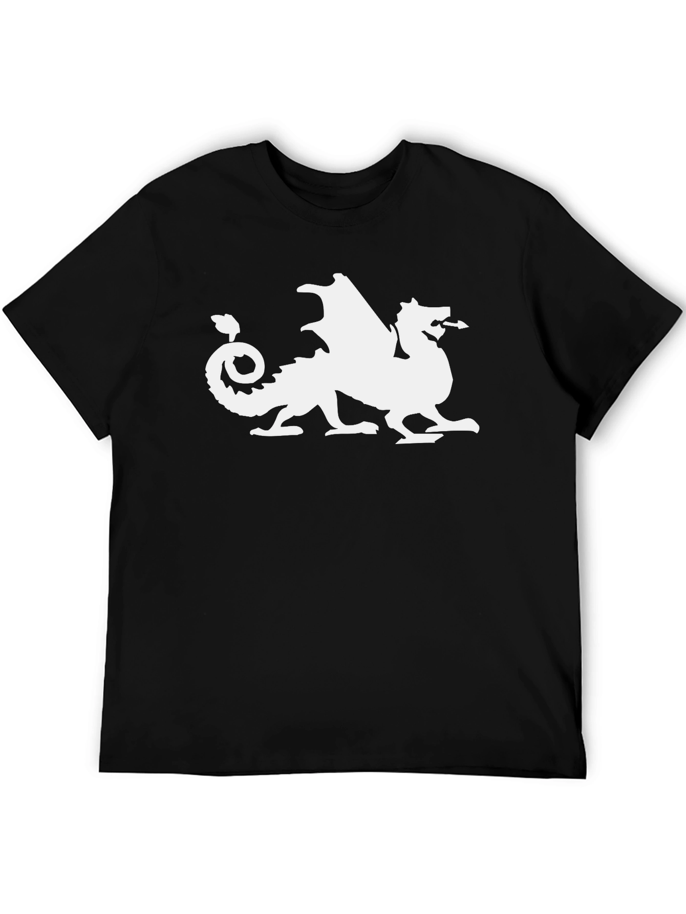 Welsh Dragon Graphic Tee - Black