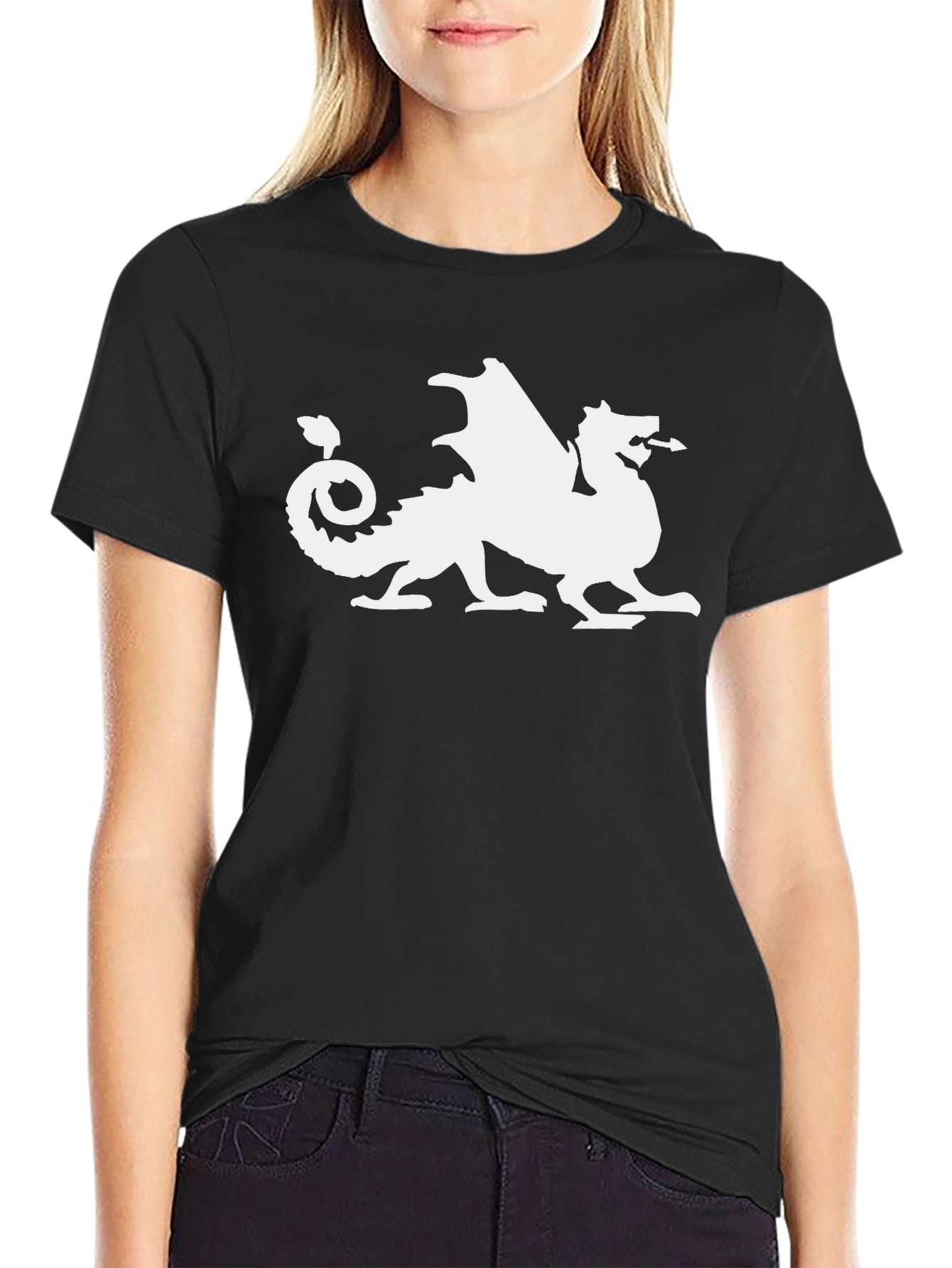 Welsh Dragon Graphic Tee - Black