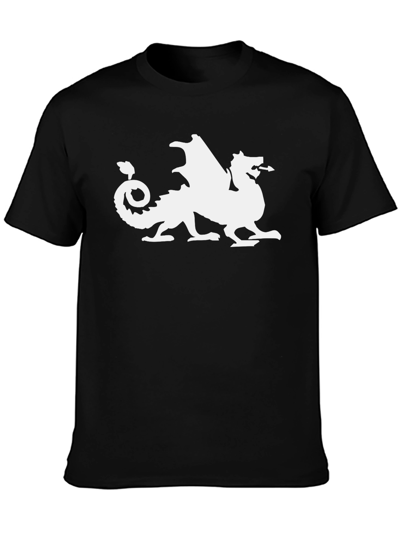 Welsh Dragon Graphic Tee - Black