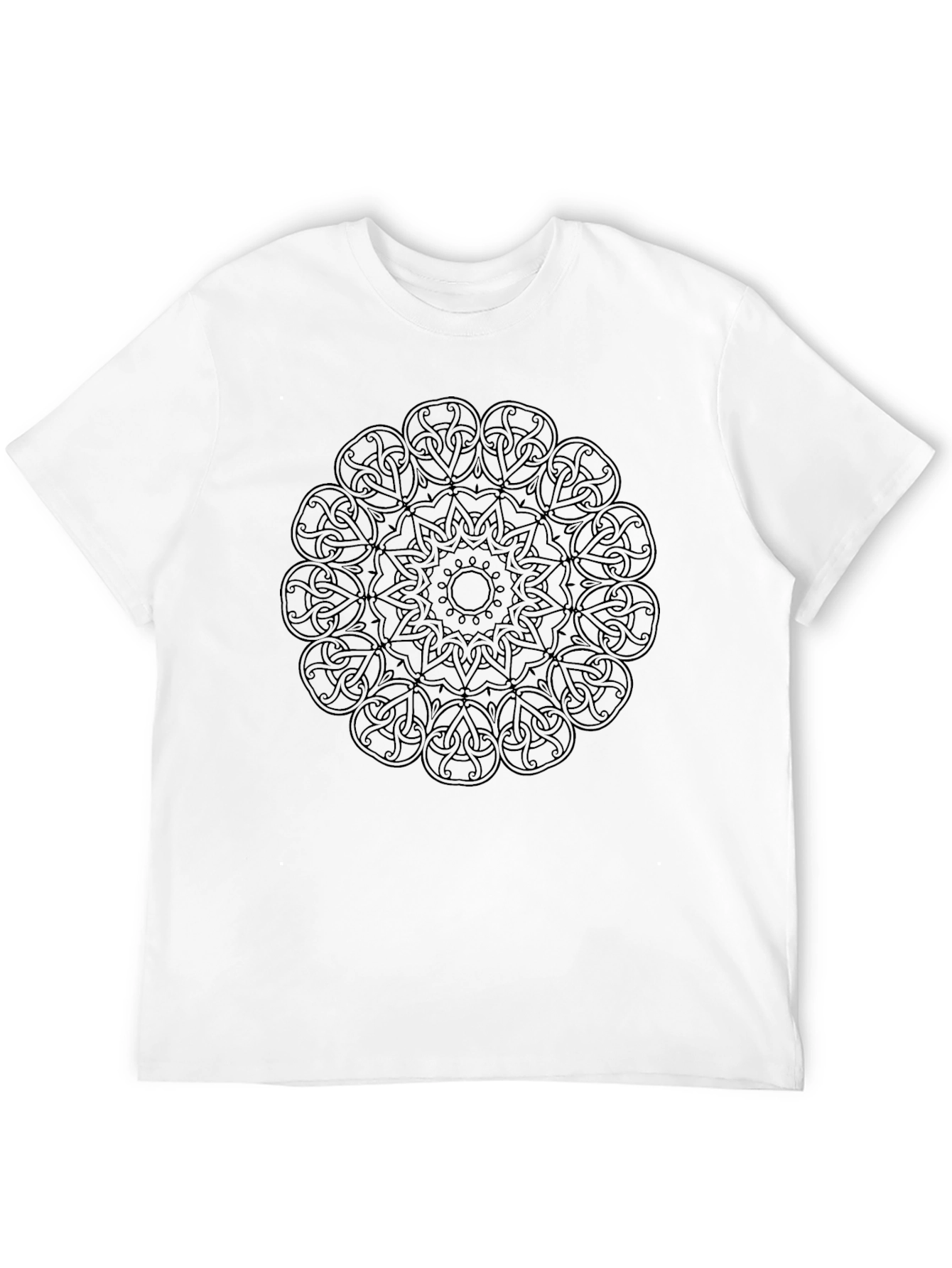 Celtic Knot Mandala Black T-Shirt - Stylish Graphic Tee