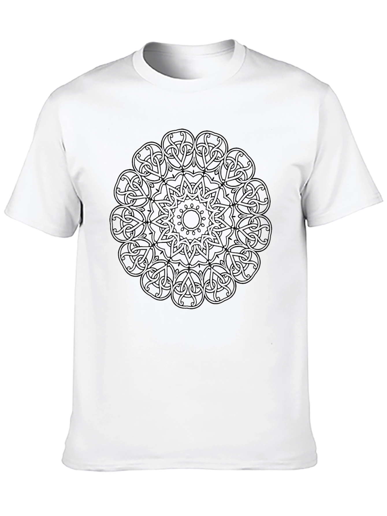 Celtic Knot Mandala Black T-Shirt - Stylish Graphic Tee