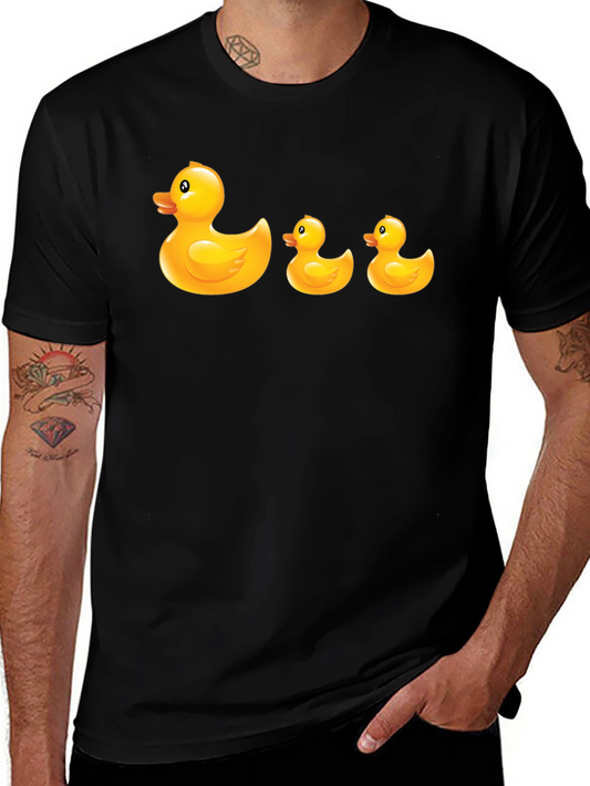 Rubber Duck T-Shirt - Quirky Black Cotton Tee