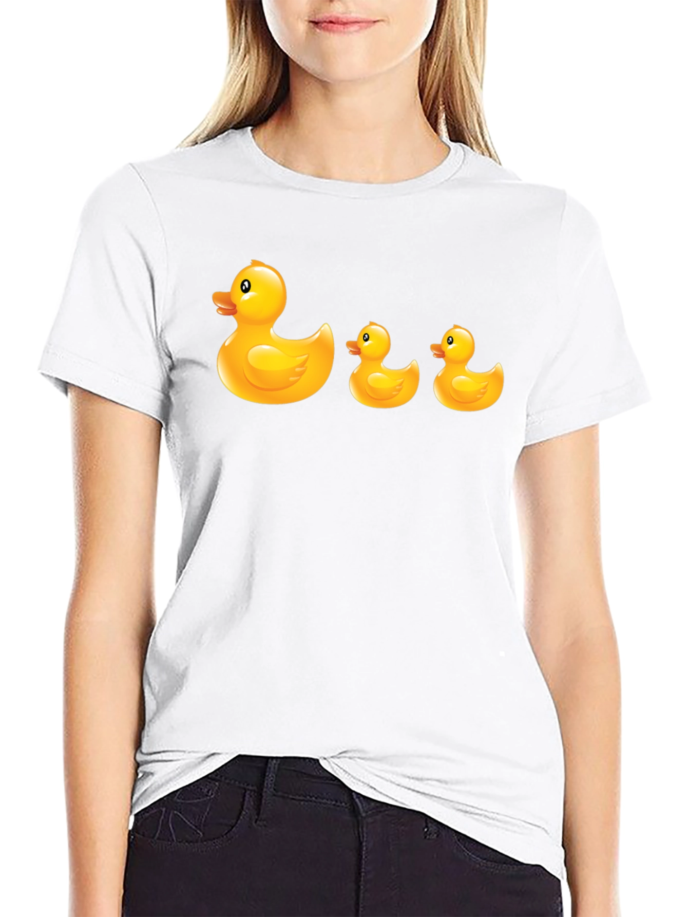 Rubber Duck T-Shirt - Quirky Black Cotton Tee