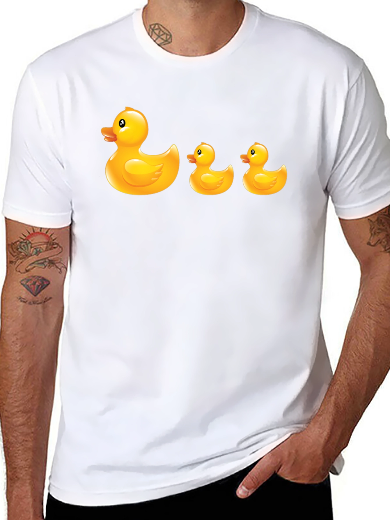 Rubber Duck T-Shirt - Quirky Black Cotton Tee