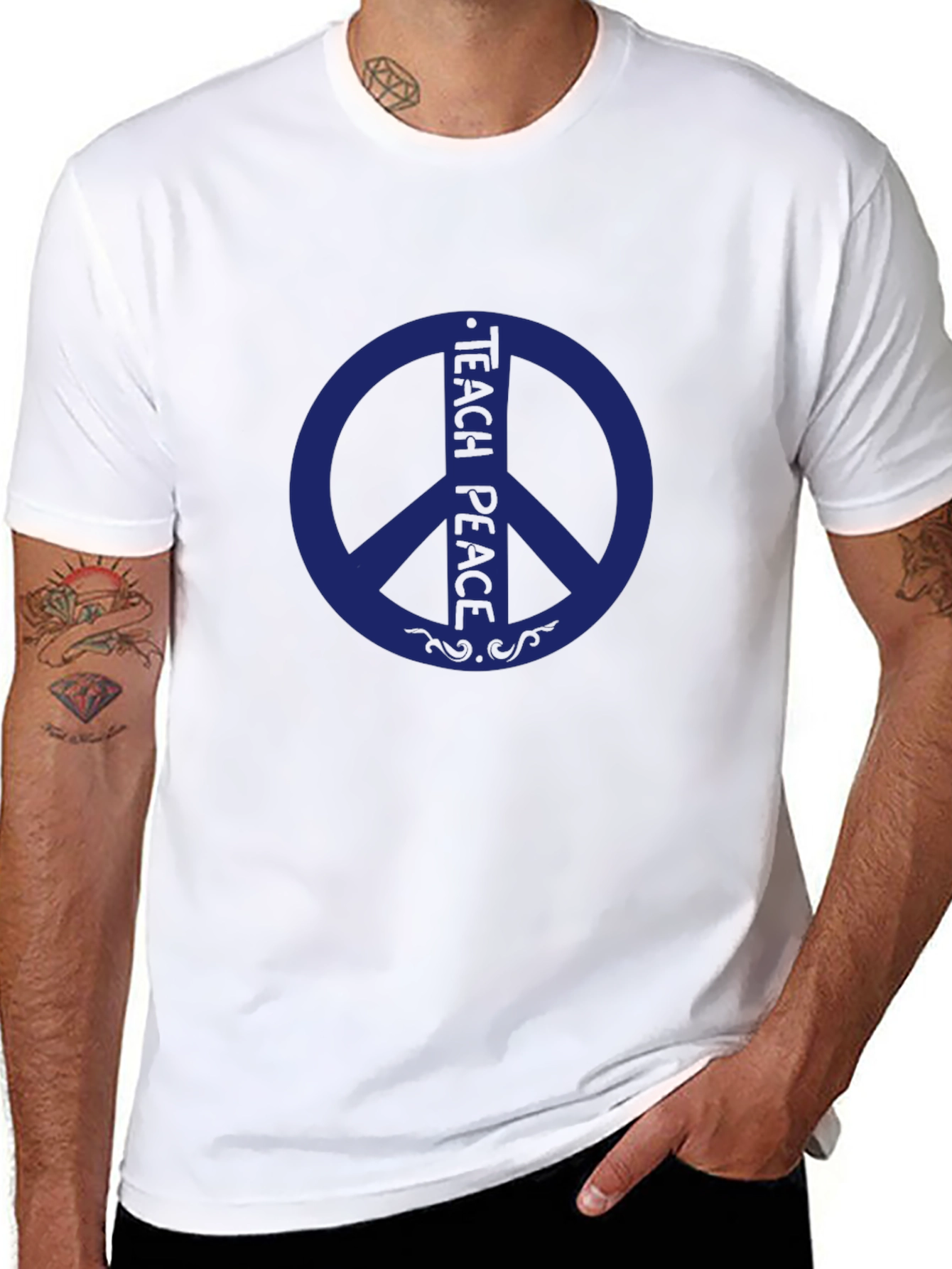 Teach Peace T-Shirt - Black