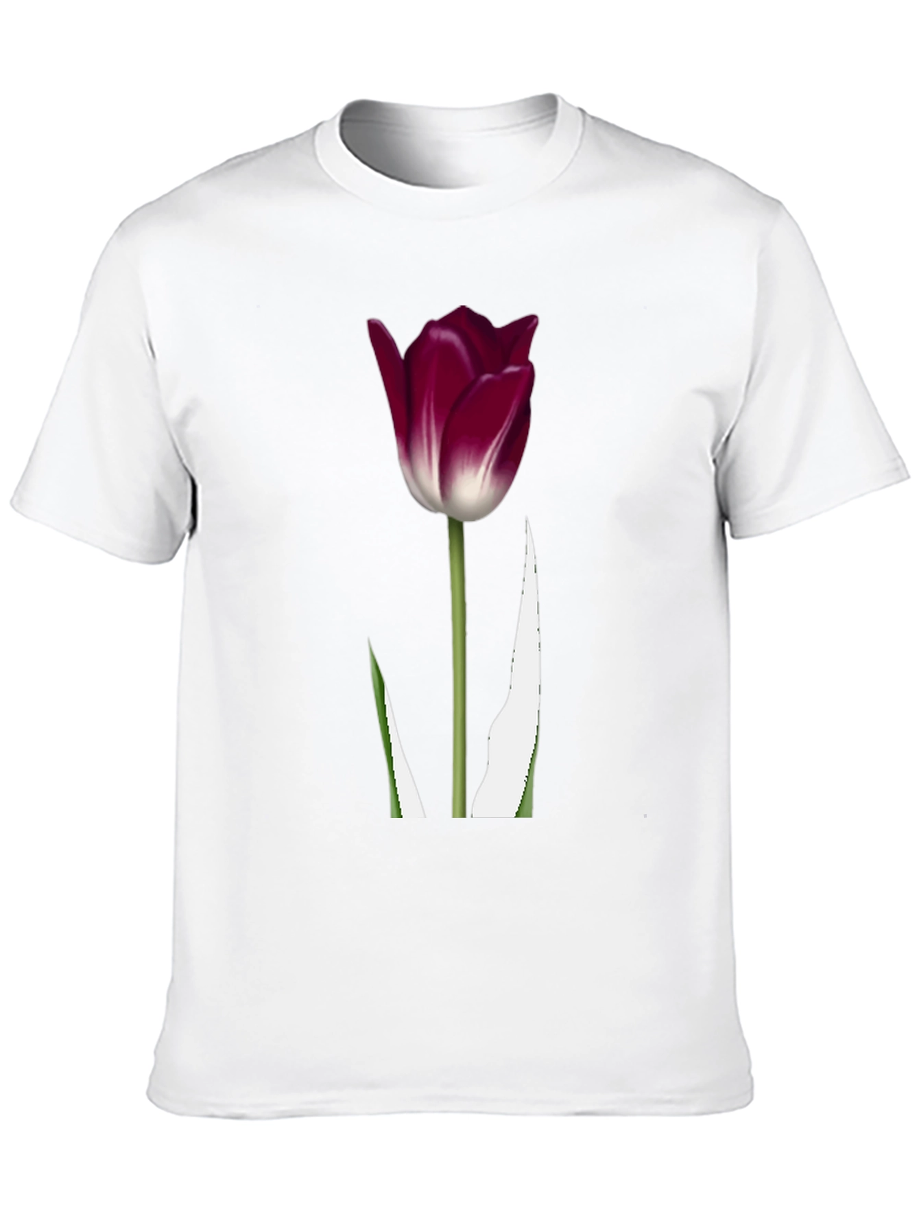 Tulip Graphic Tee - Stylish Floral Design