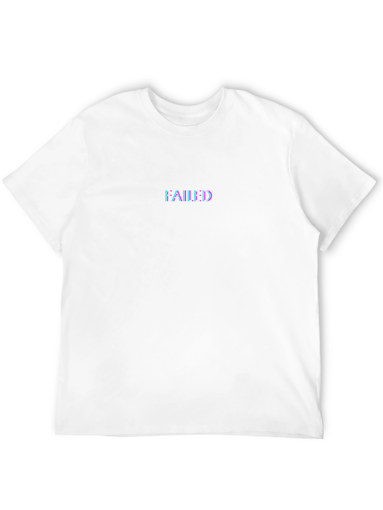 Failed Glitch Effect Black T-Shirt