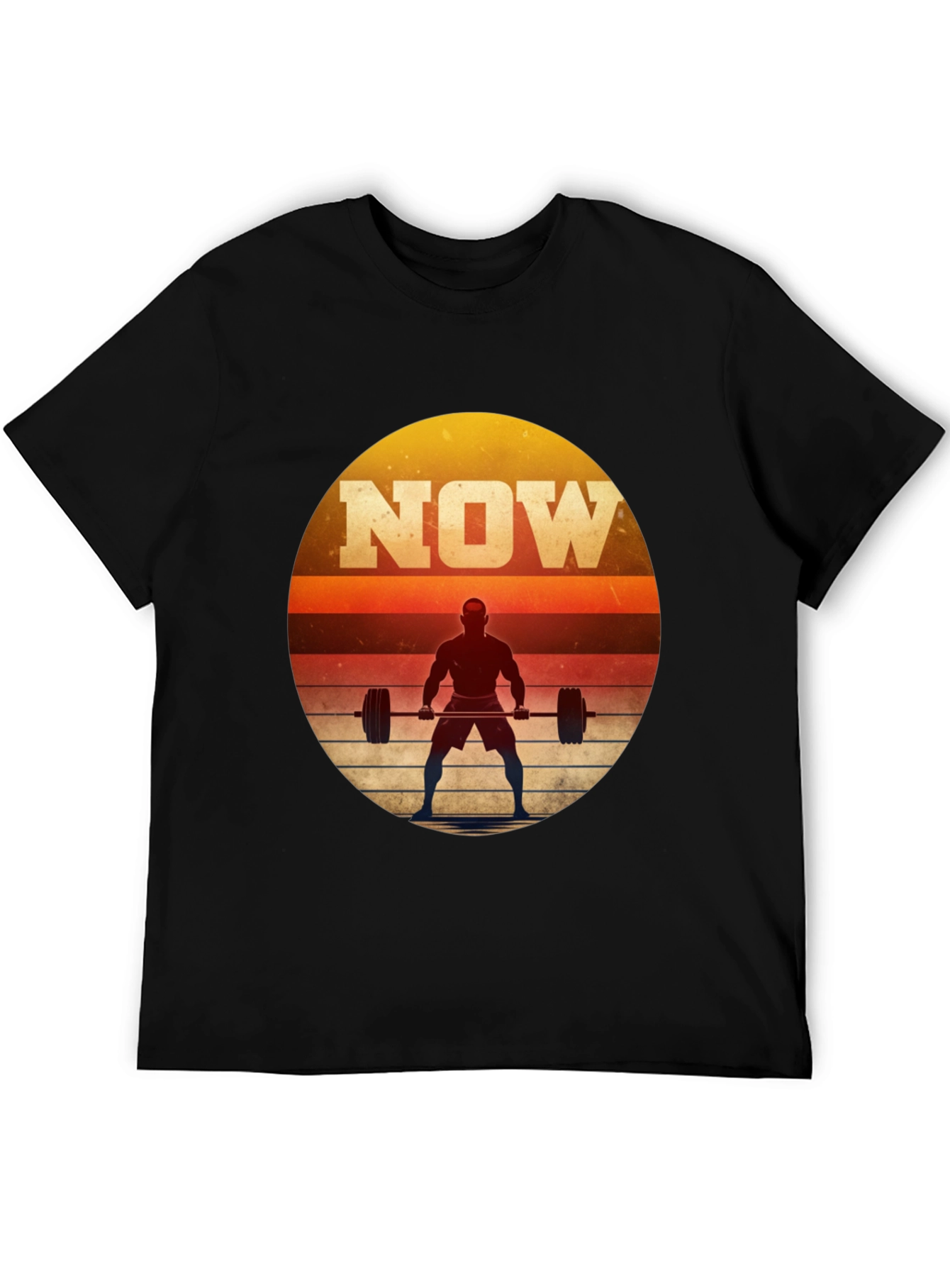 NOW Weightlifting Graphic T-Shirt - Motivational Fitness Tee