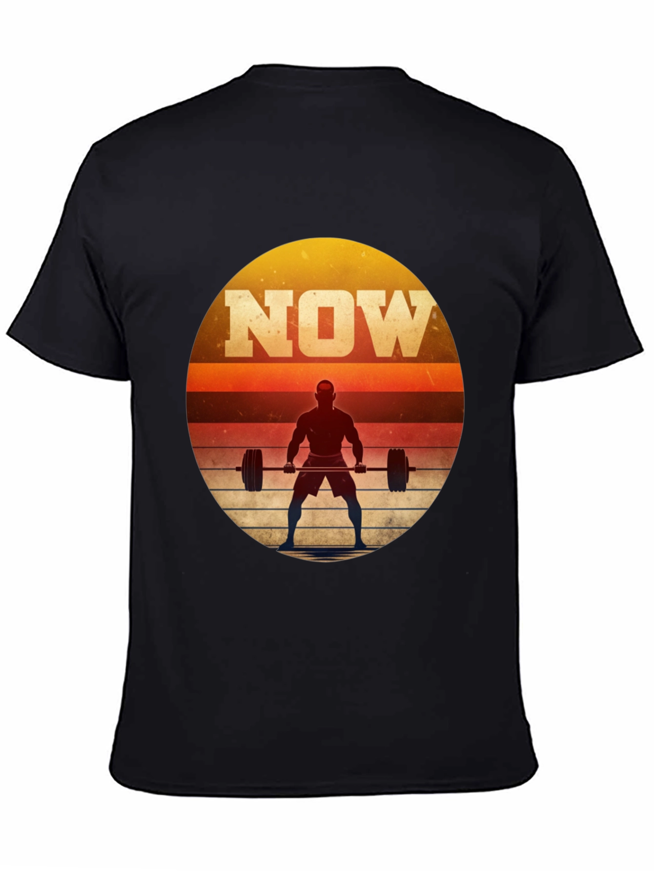 NOW Weightlifting Graphic T-Shirt - Motivational Fitness Tee