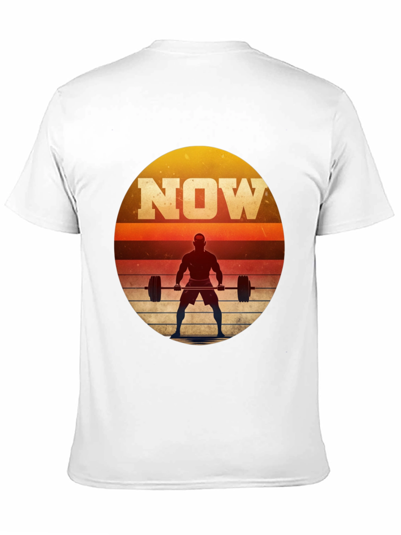 NOW Weightlifting Graphic T-Shirt - Motivational Fitness Tee