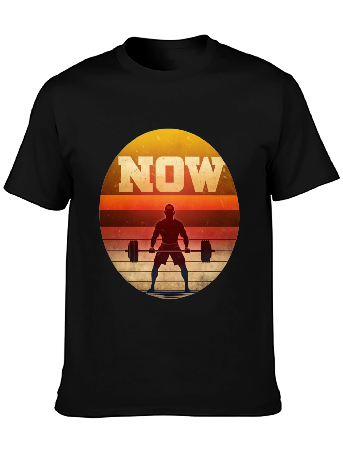 NOW Weightlifting Graphic T-Shirt - Motivational Fitness Tee