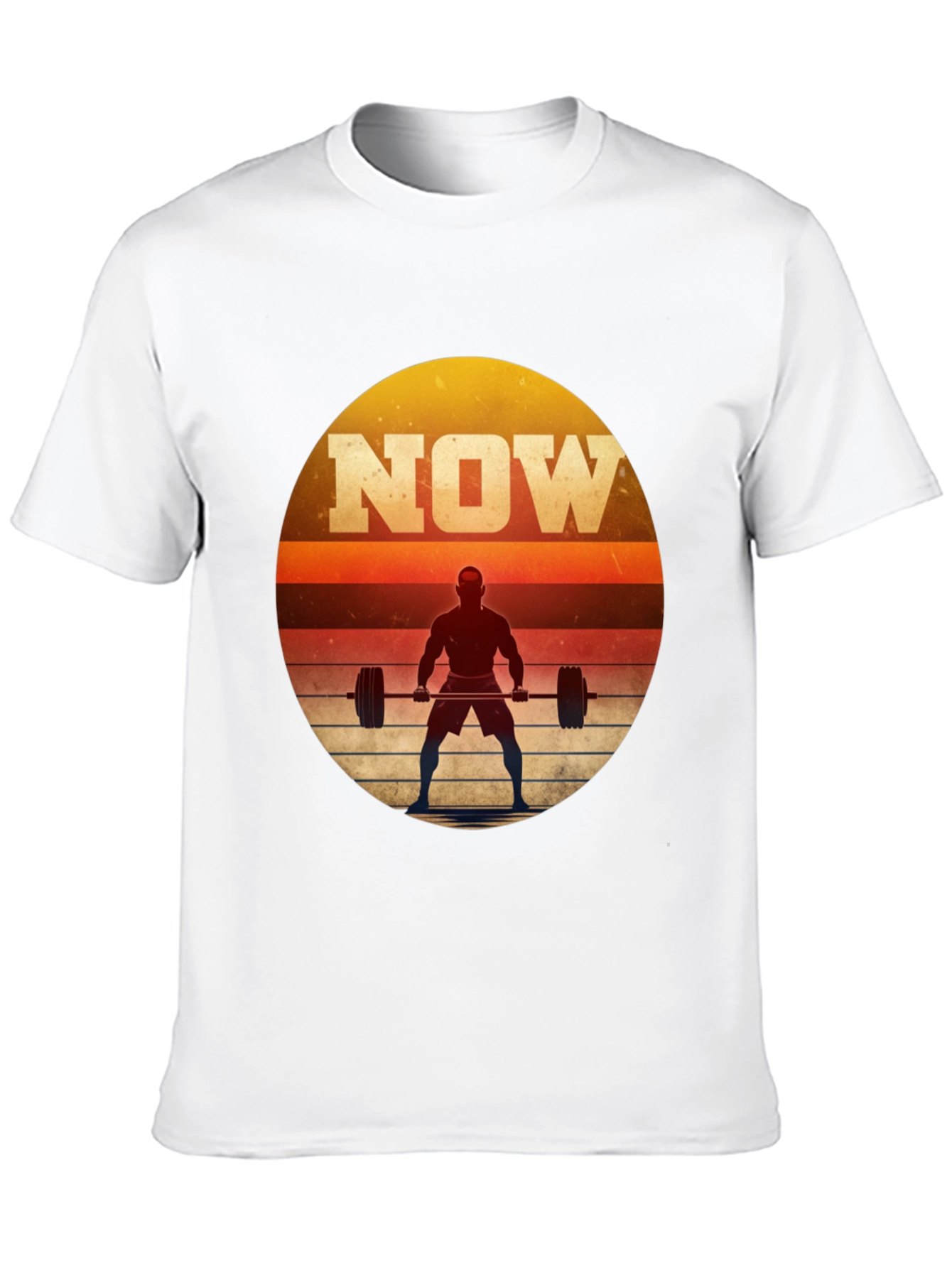 NOW Weightlifting Graphic T-Shirt - Motivational Fitness Tee