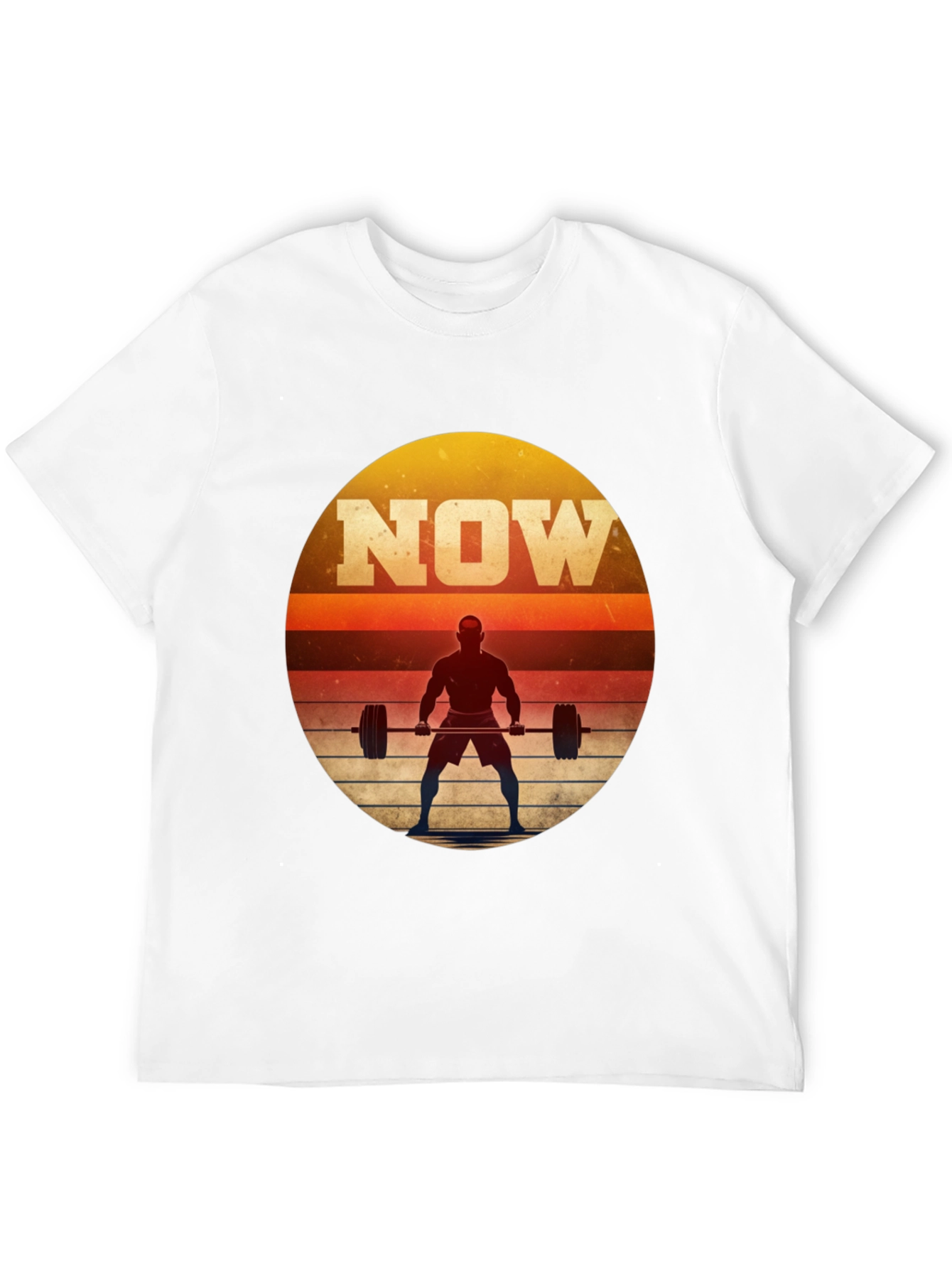 NOW Weightlifting Graphic T-Shirt - Motivational Fitness Tee