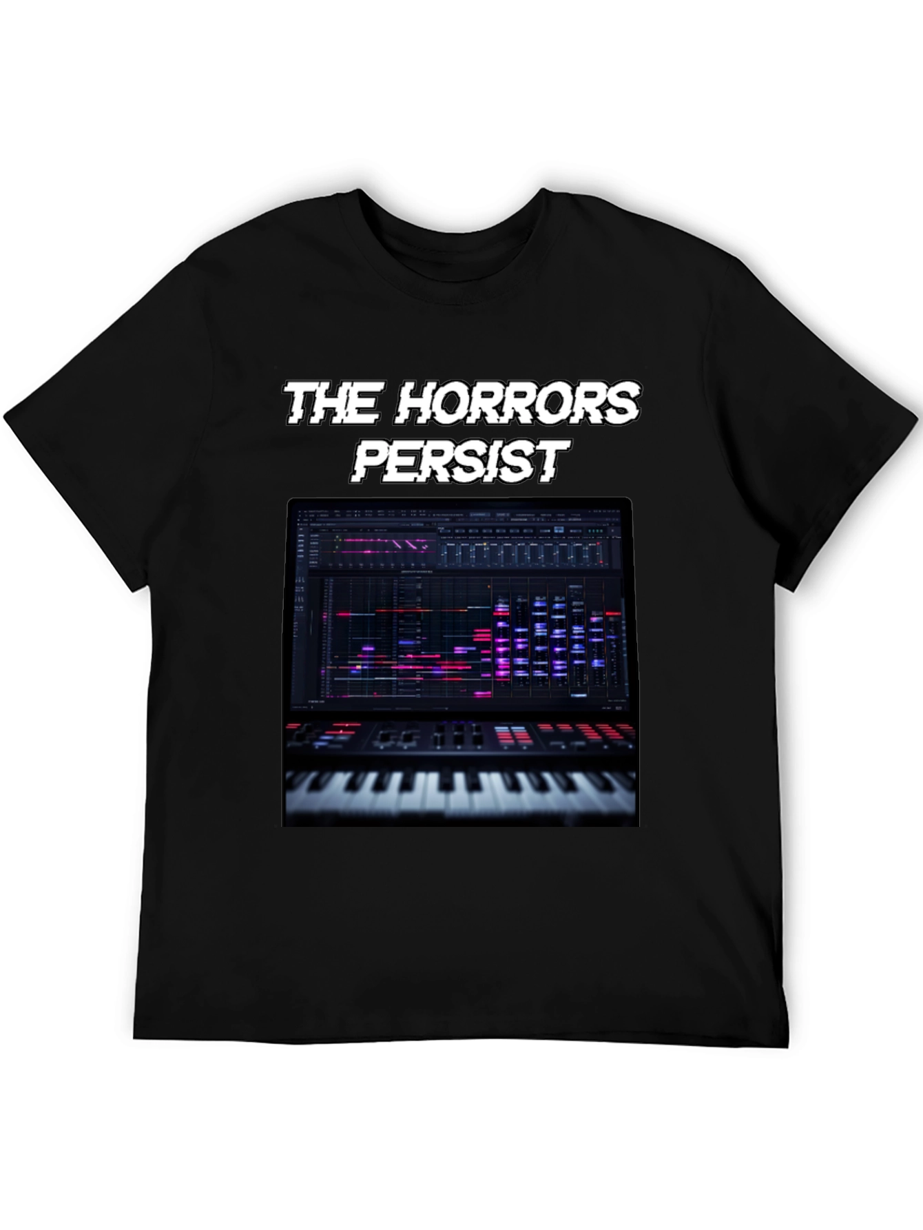 The Horrors Persist Keyboard T-Shirt