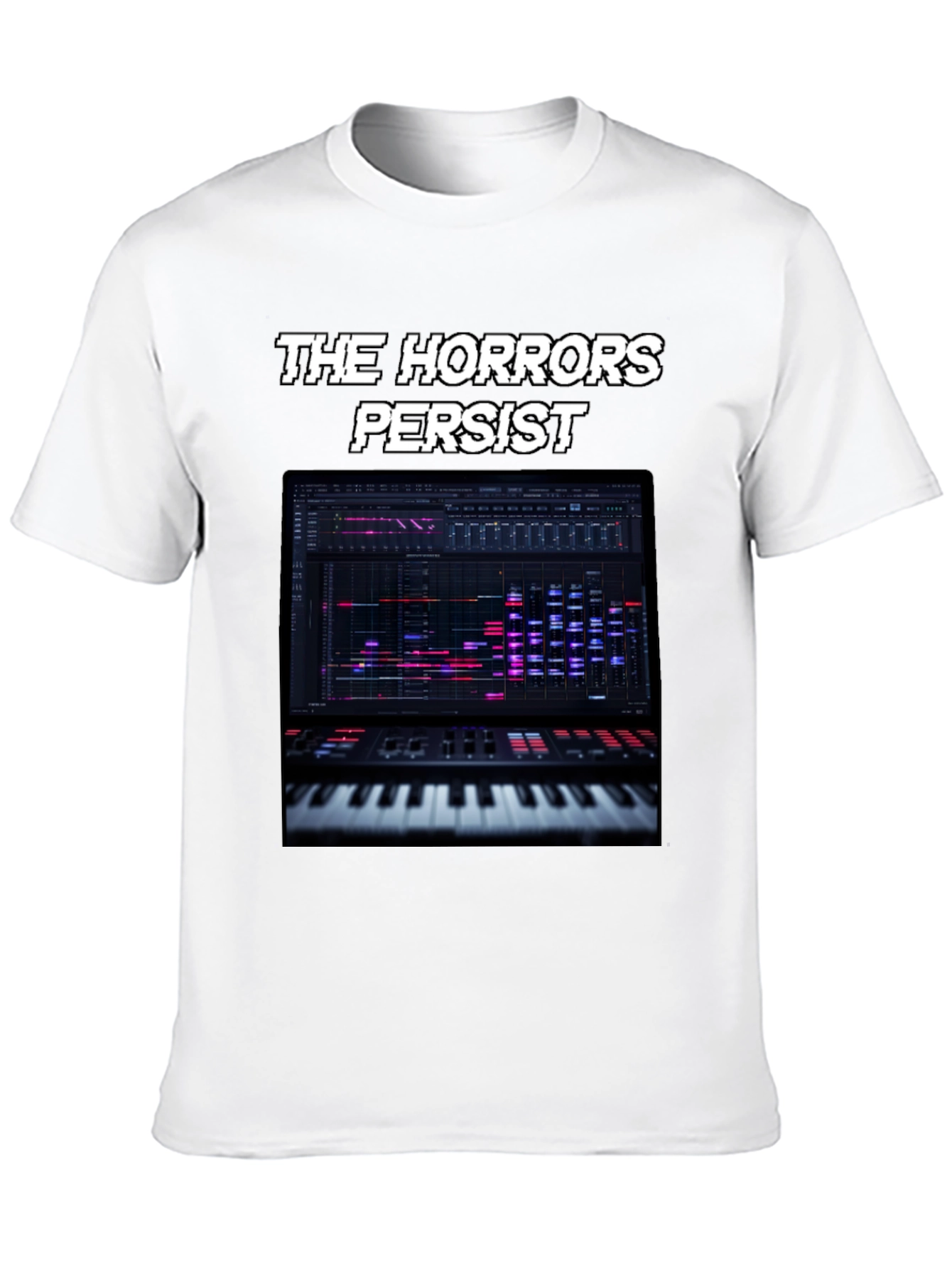 The Horrors Persist Keyboard T-Shirt