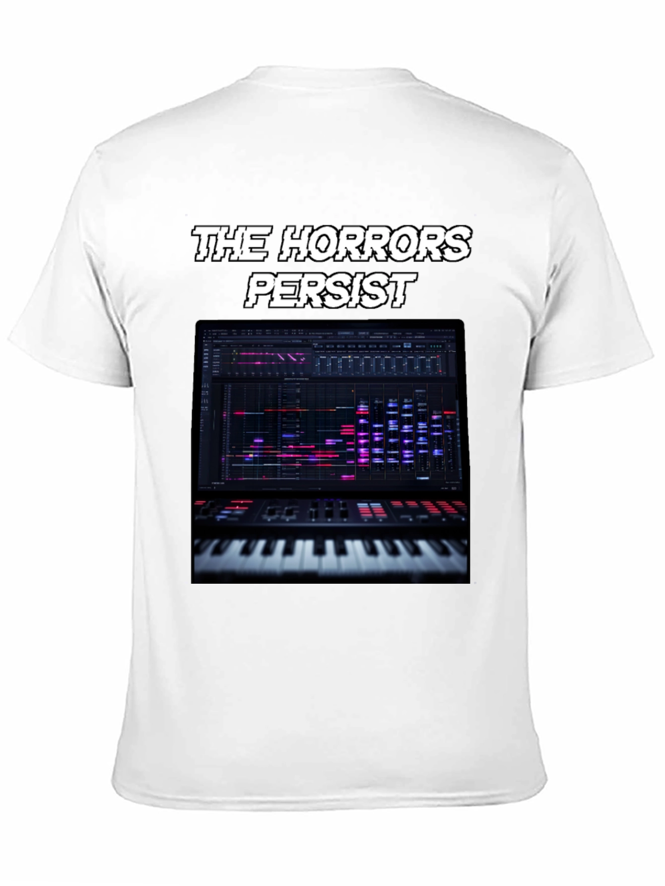 The Horrors Persist Keyboard T-Shirt